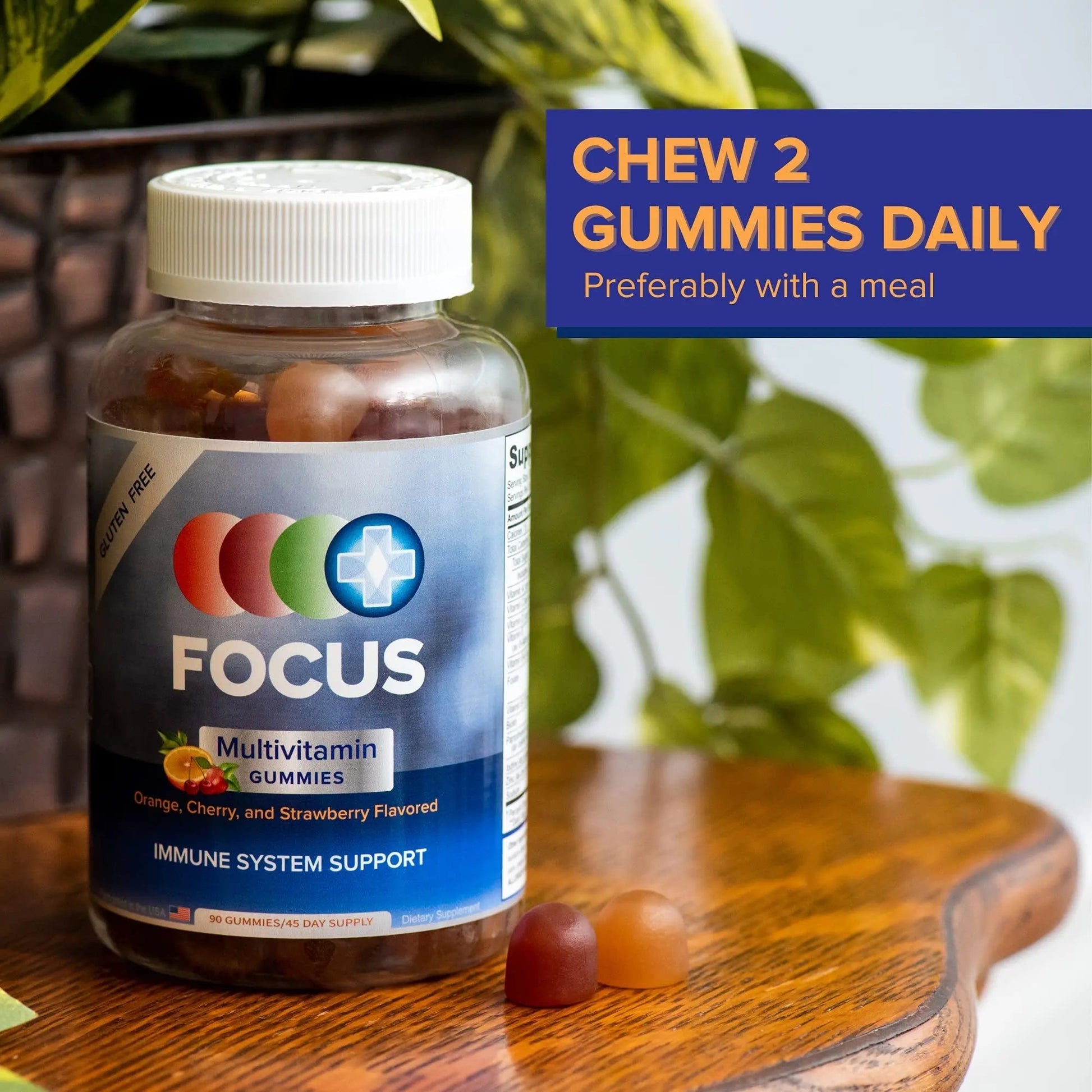 Focus Multivitamin Gummies | Flavored Vitamin Supplement | Boost Energy Levels | Support Overall Health | Daily Dietary Vitamin | Focus Vision Supplements buy supplements canada
