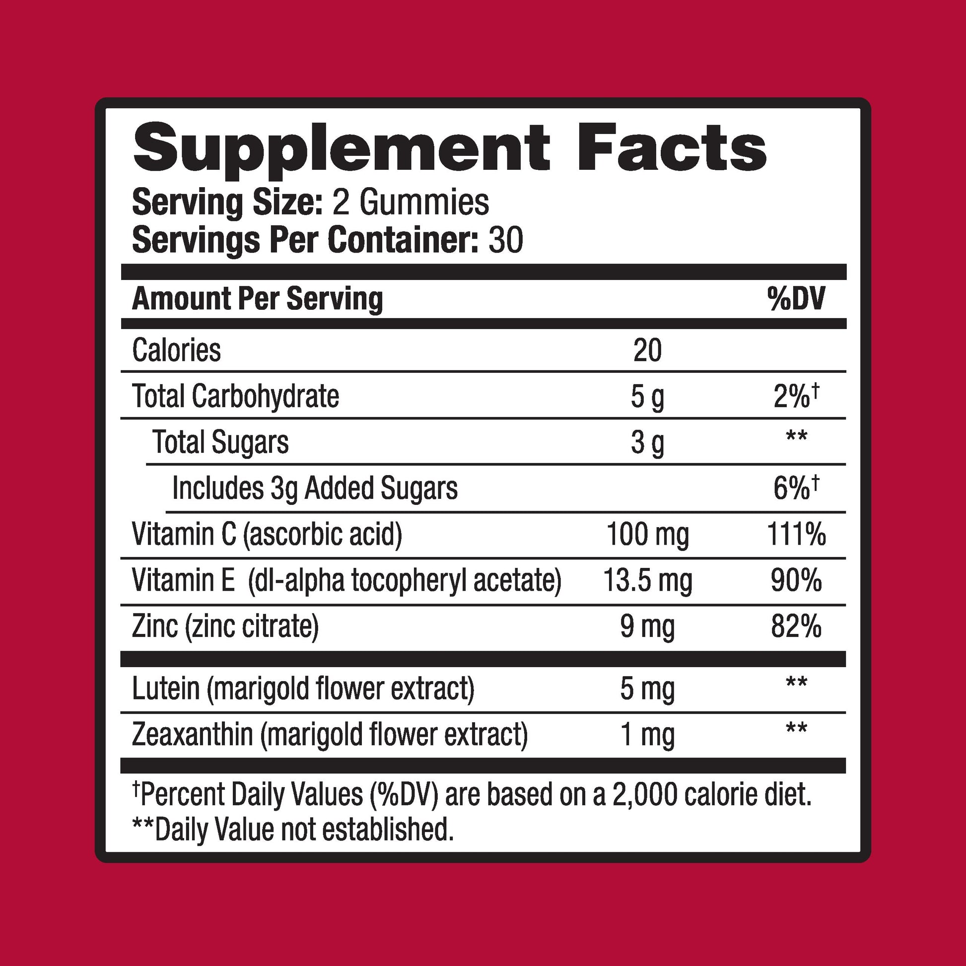 Ocuvite Vitamin & Mineral Supplement for Eye Health Adult Gummies Ocuvite buy supplements canada