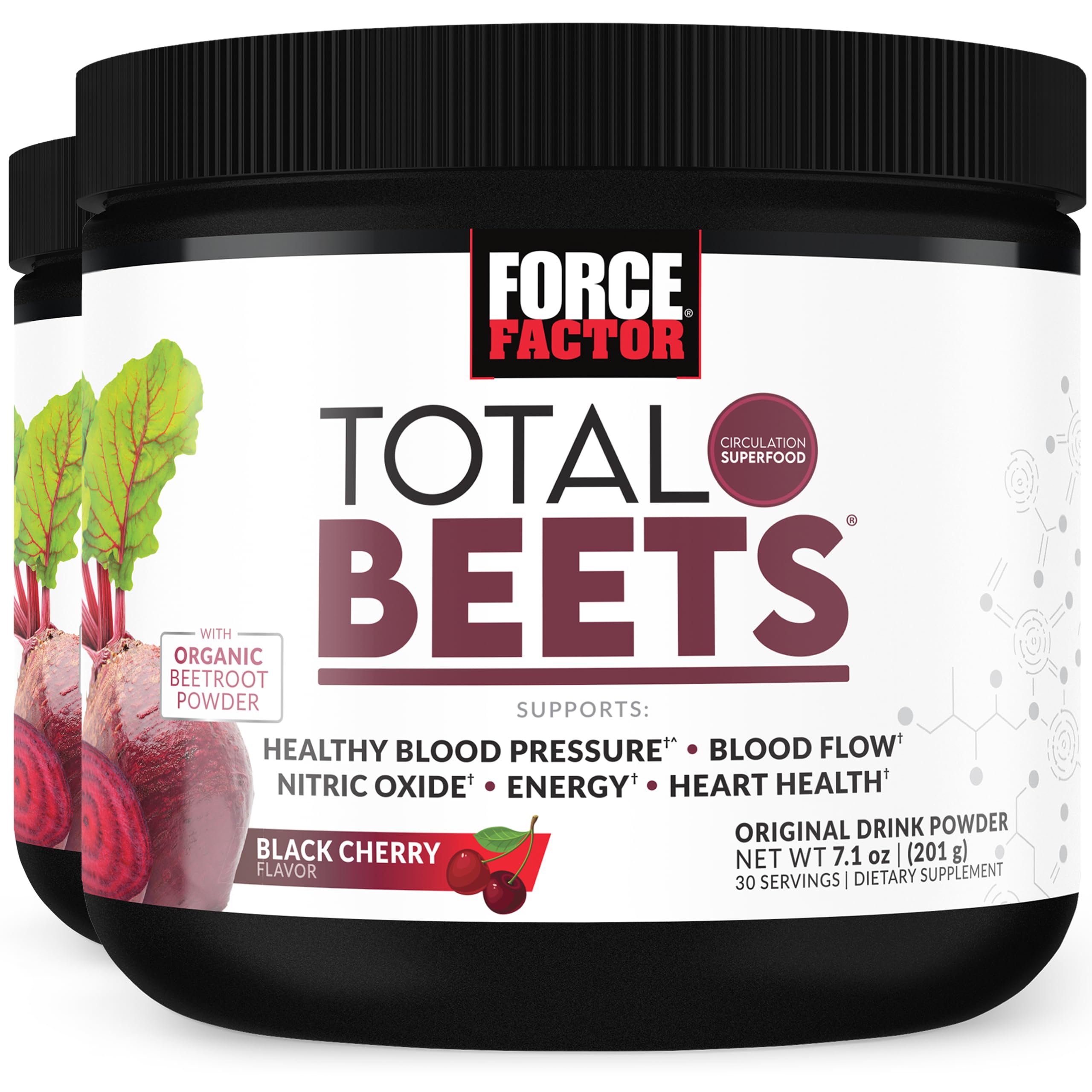 Force Factor Total Beets Superfood Beet Root Powder 2-Pack, Nitrates to Support Circulation, Blood Flow, Nitric Oxide, Energy, Endurance, Stamina Force Factor buy supplements canada