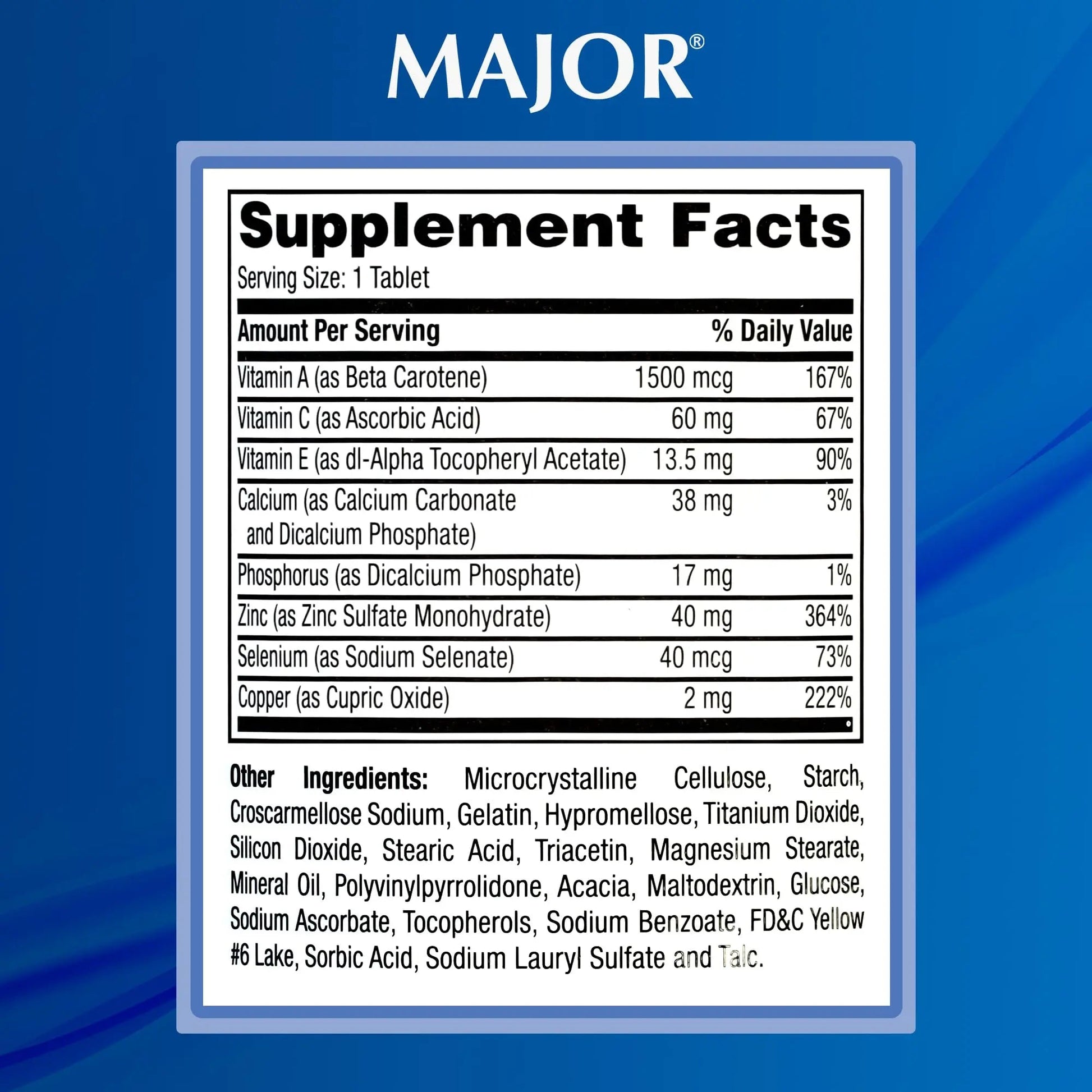 MAJOR ProSight Vitamin and Mineral Supplement - Daily Multivitamin for Women and Men with High Potency Zinc MAJOR buy supplements canada