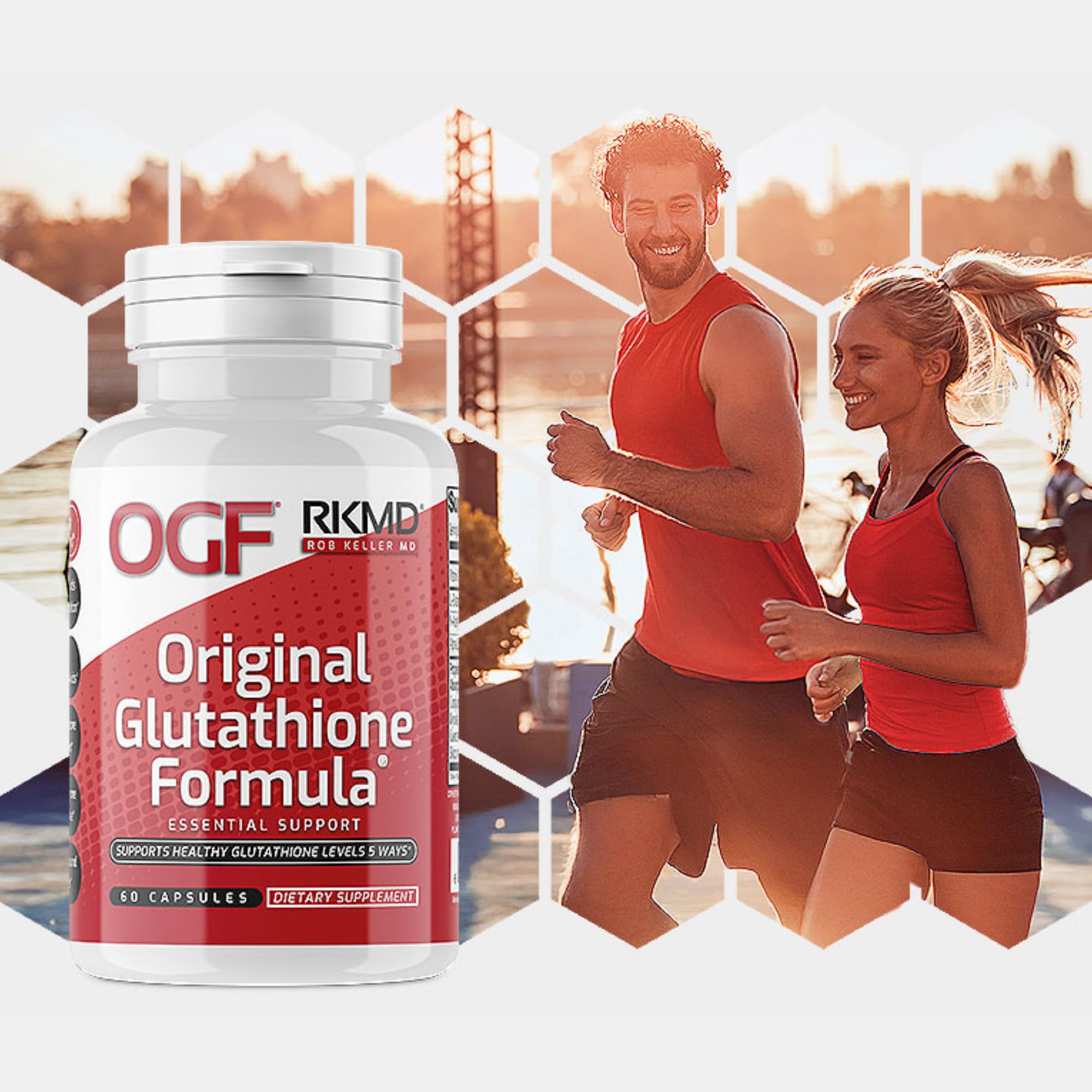 Original Glutathione Formula Essential Support, RobKellerMD, Advanced Antioxidant Formula, Helps Body Produce Glutathione Naturally for Detox, Immune Health, Mental Clarity, & Daily Wellness, 60 caps Rob Keller MD buy supplements canada