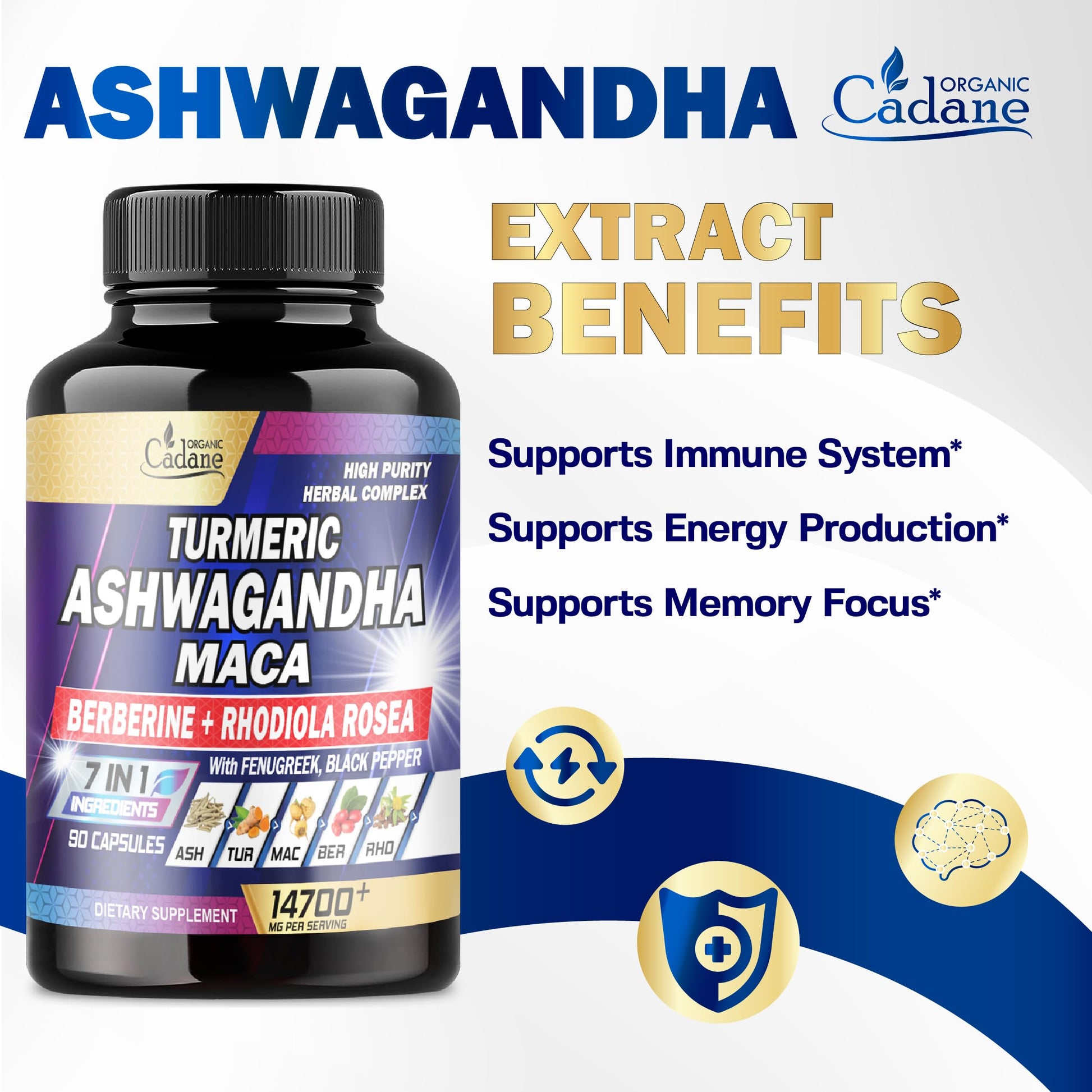 Ashwagandha Supplements 14700mg - Memory, Immune System & Strength Support Organic Cadane buy supplements canada