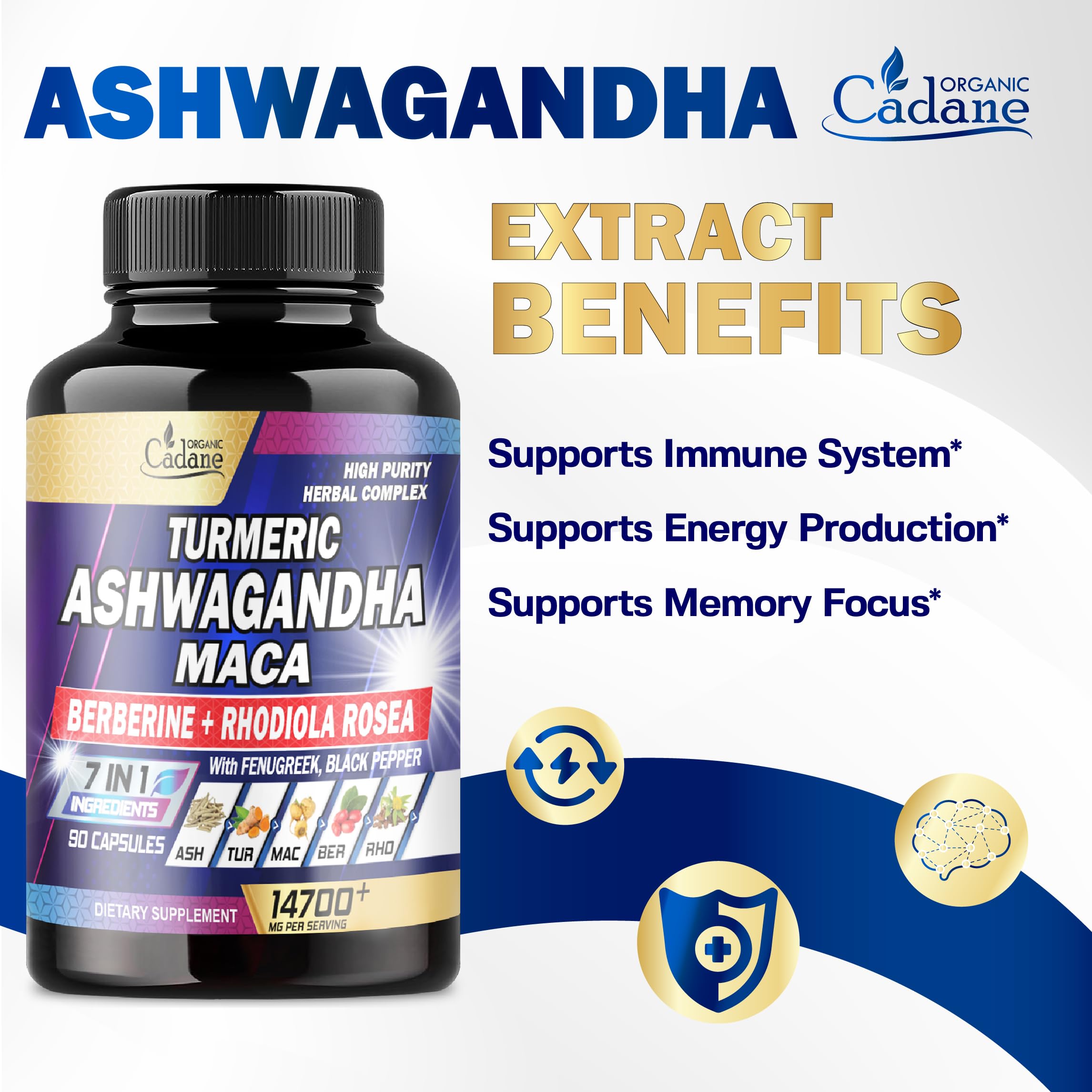 Ashwagandha Supplements 14700mg - Memory, Immune System & Strength Support Organic Cadane buy supplements canada