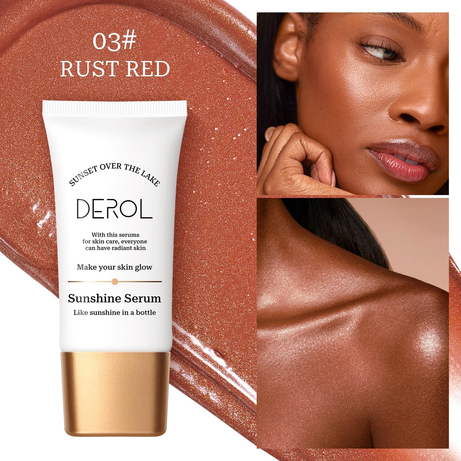 SWETIYOU Bronzing Drops, Lightweight and Non-greasy Liquid Bronzer for Face & Body, Instant Sunshine Glow Serum for Flawless Skin & Radiant Finish (RUST RED) SWETIYOU buy supplements canada