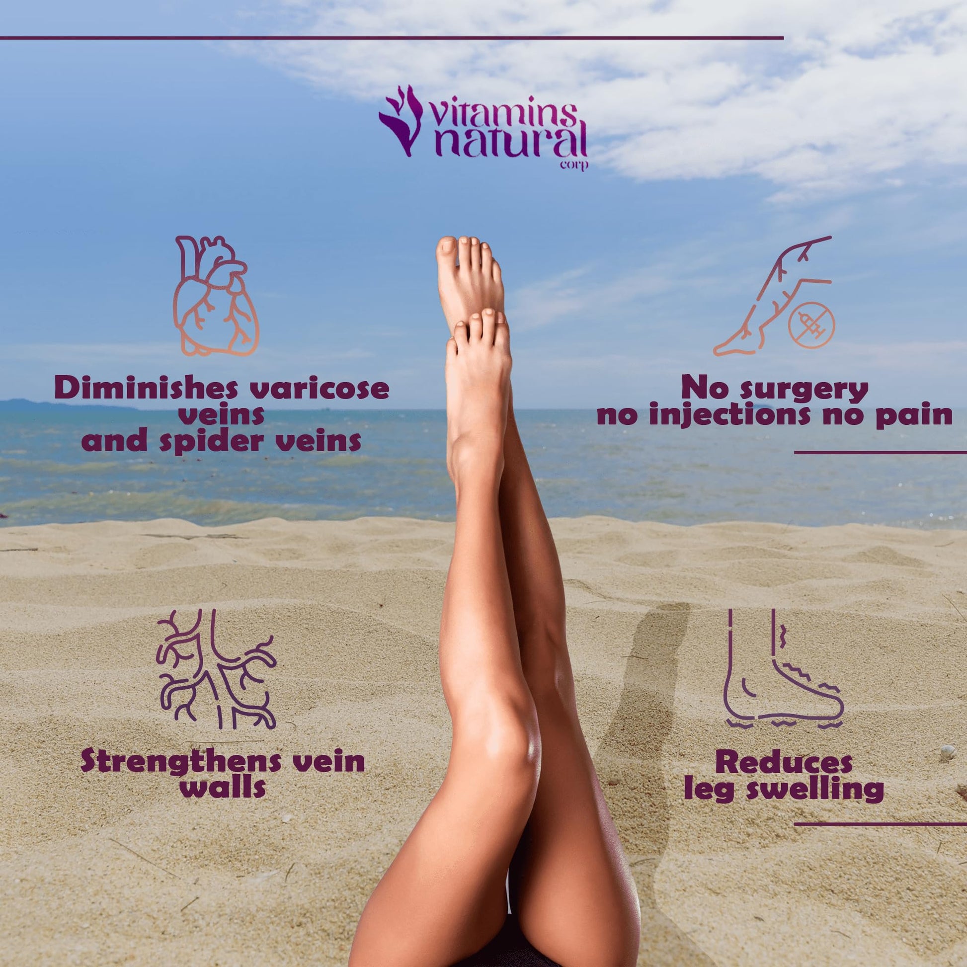 VITAMINS NATURAL CORP. CircuVeins Varicose Veins Support for Legs Capsules – Organic Vein Health Supplement with Horse Chestnut Grape Extract and Cayenne Pepper – 60 Capsules VITAMINS NATURAL CORP buy supplements canada