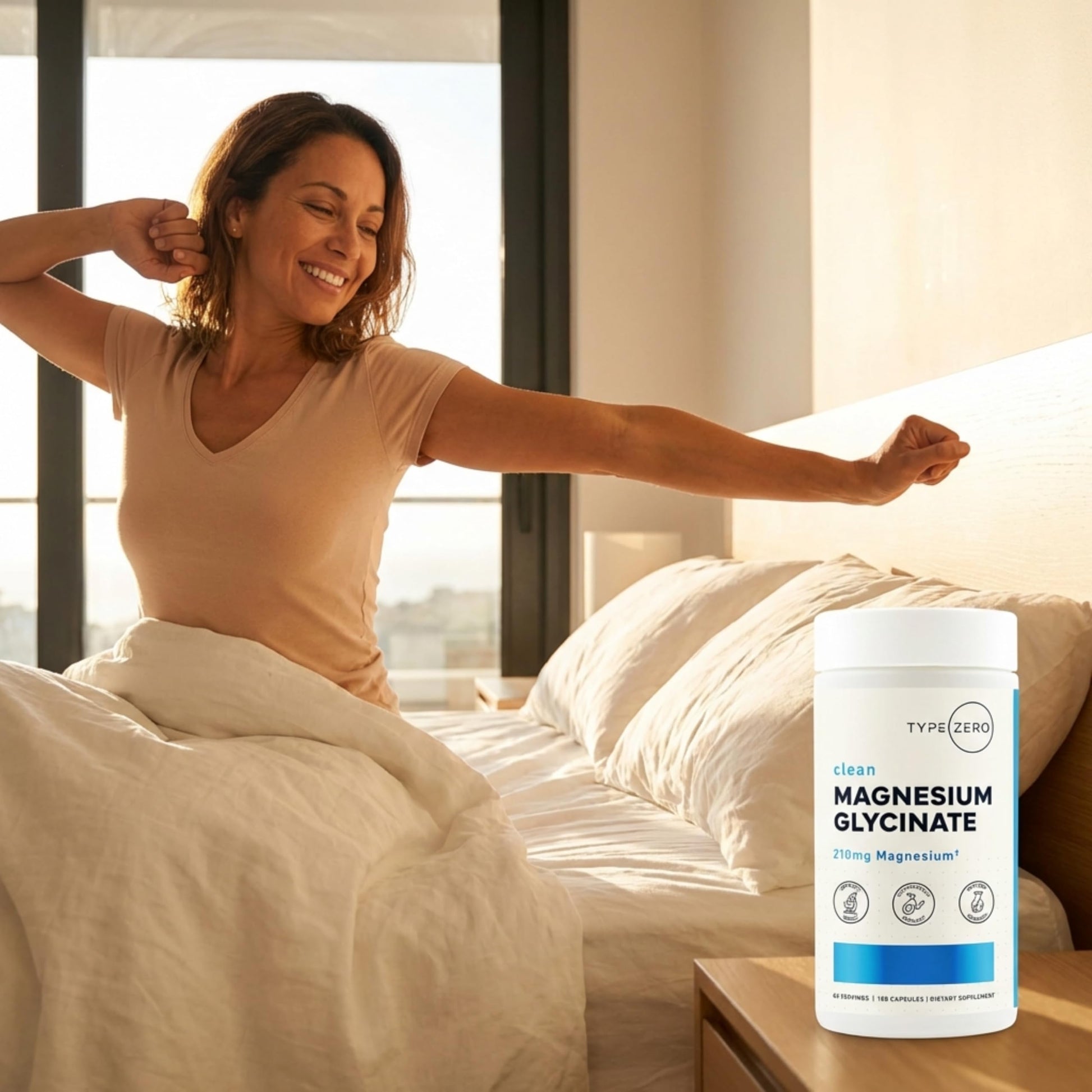 Type Zero Magnesium Glycinate (210mg | 180 Capsules) Pure, Non-GMO, Gluten Free, Natural High Absorption Magnesium Supplement Type Zero buy supplements canada