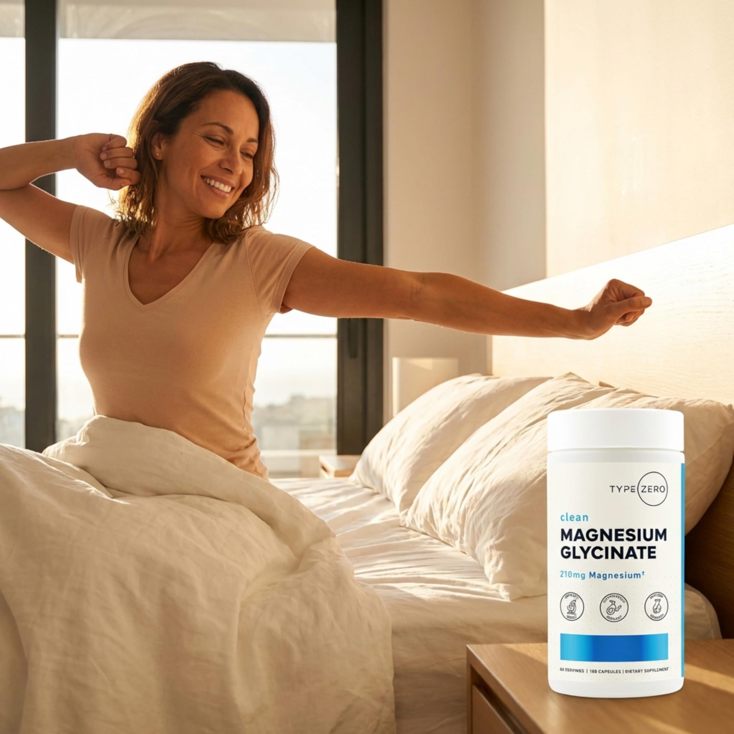 Type Zero Magnesium Glycinate (210mg | 180 Capsules) Pure, Non-GMO, Gluten Free, Natural High Absorption Magnesium Supplement Type Zero buy supplements canada