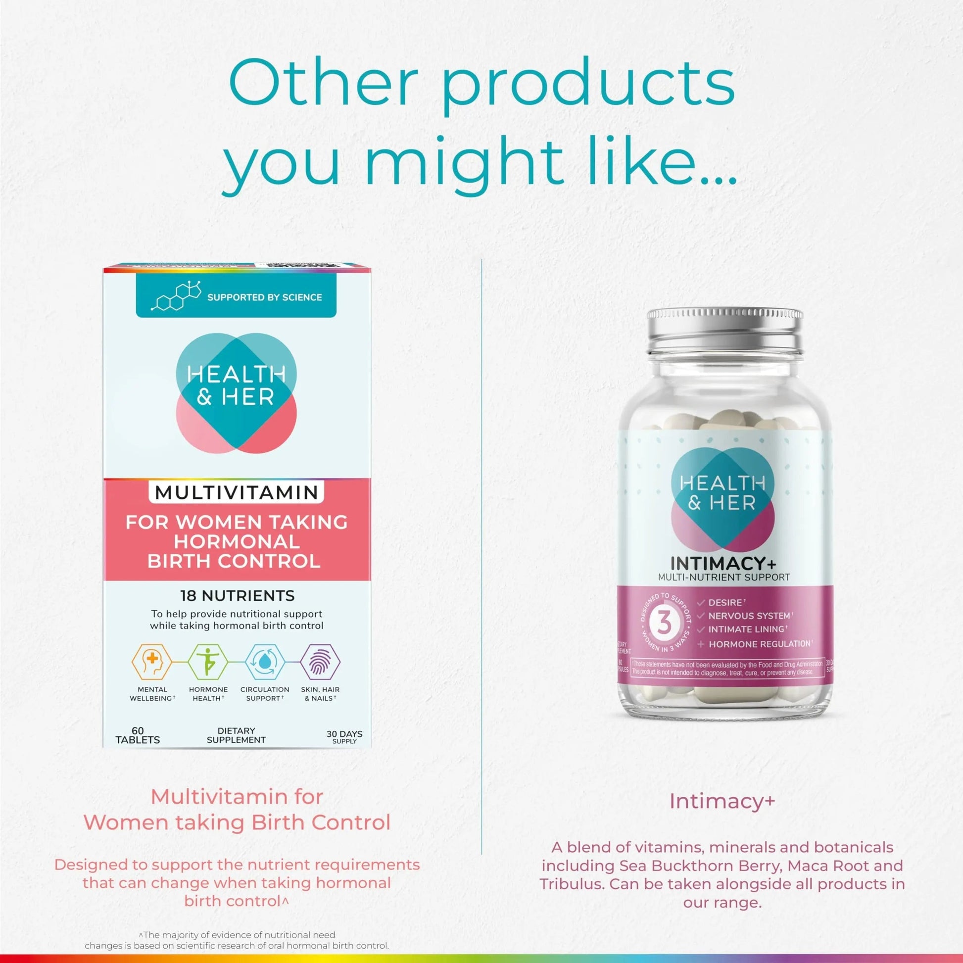 Health & Her Multivitamin for Women with Monthly Natural Cycles - Supplements for Women - Nutrition and Wellbeing Support for Menstrual Cycle Health and Her buy supplements canada