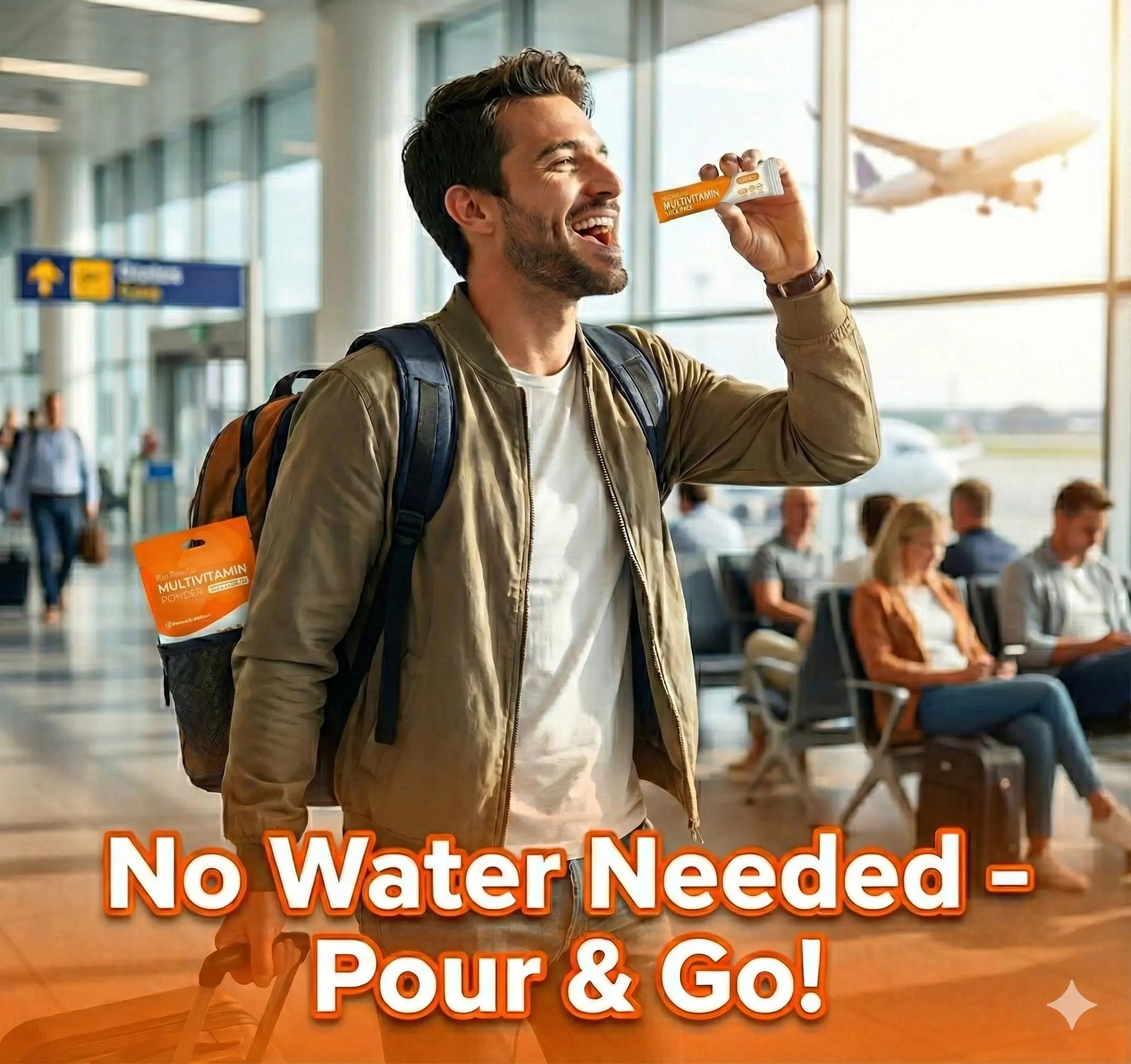 Go Wise On The Go Multivitamin Powder, 14 Vegan Daily Vitamin Packets for Men & Women, Natural Berry Flavor Go Wise buy supplements canada