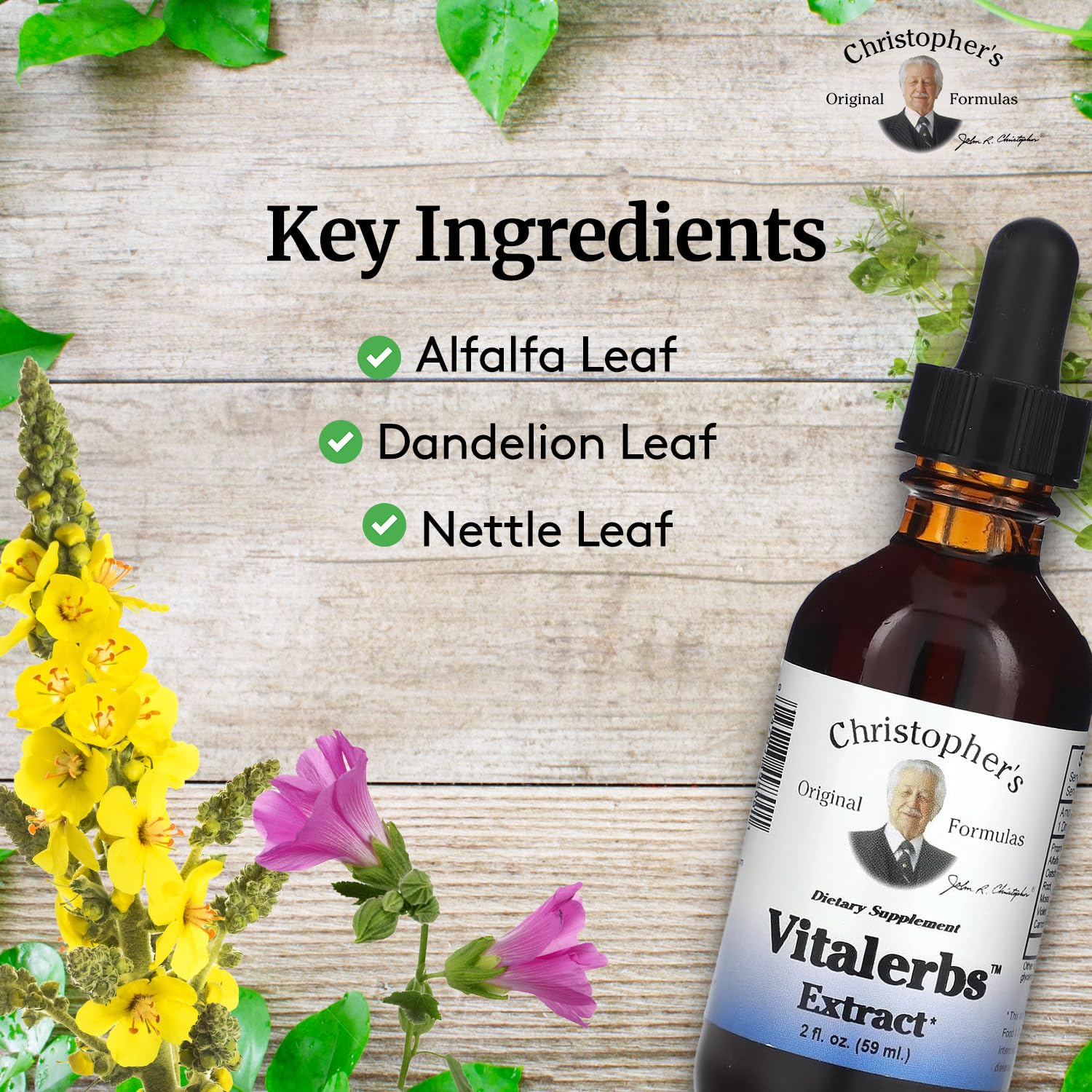 Christopher's Original Formulas Vitalerbs Extract, Nutrient-Rich Herbal Supplement, 2 oz Christopher's Original Formulas buy supplements canada