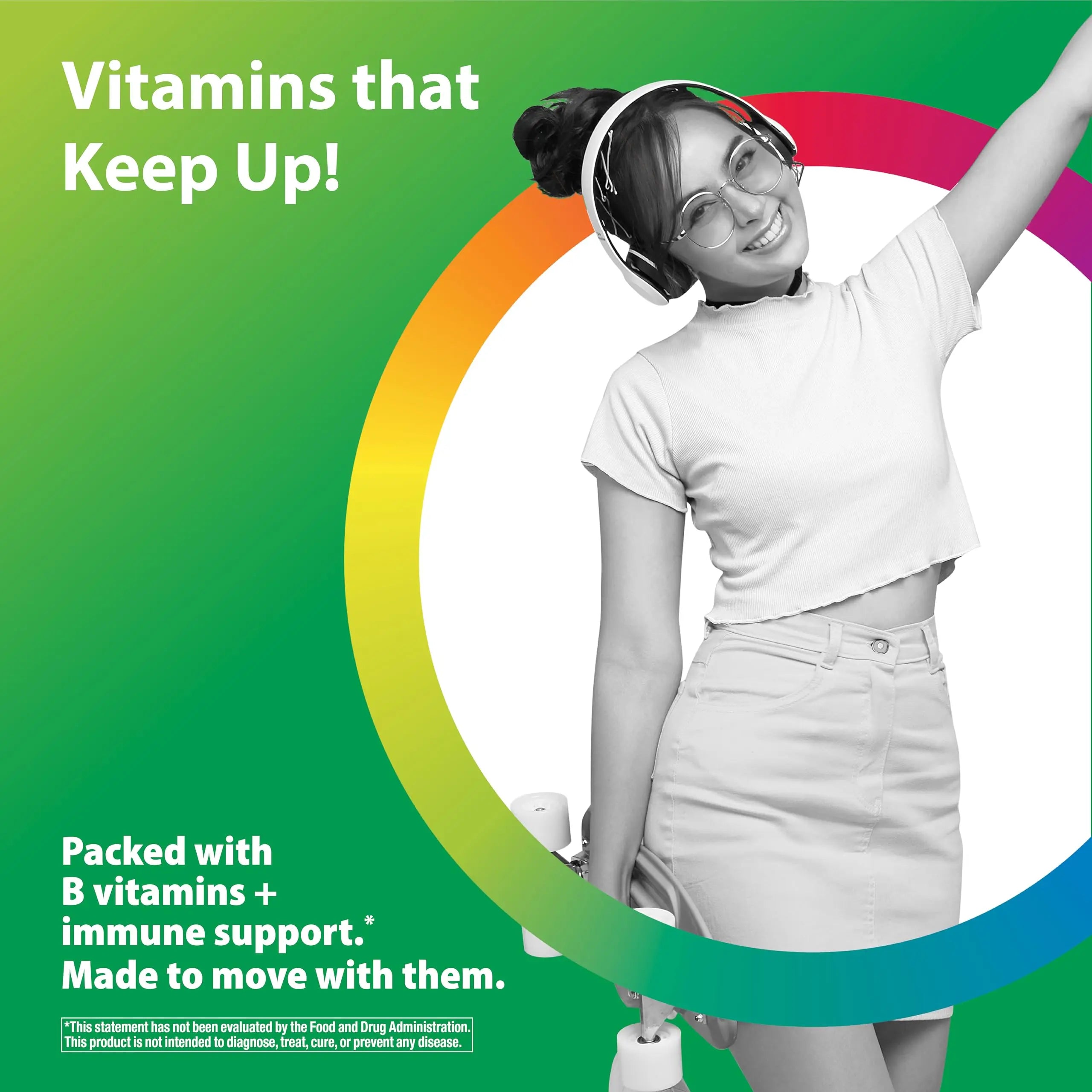 Rainbow Light Teen Multivitamin | 45 Caplets | for Boys and Girls | with DermaComplex, Real Food Nutrients & Iron | Rainbow Light buy supplements canada