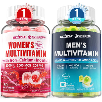 Nextdia Mens Multivitamin Gummies 60 Count + Womens Multivitamin Gummies 60 Count Nextdia buy supplements canada