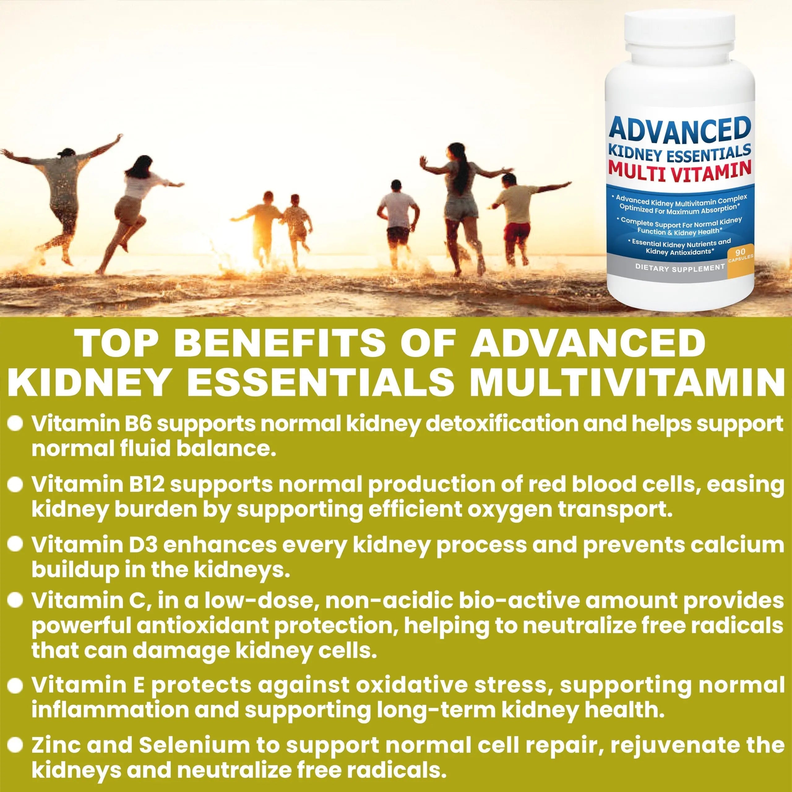 Advanced Kidney Essentials Multivitamin. Kidney Support Supplement for Complete Kidney Health. Kidney Health Supplement Kidney Restore buy supplements canada