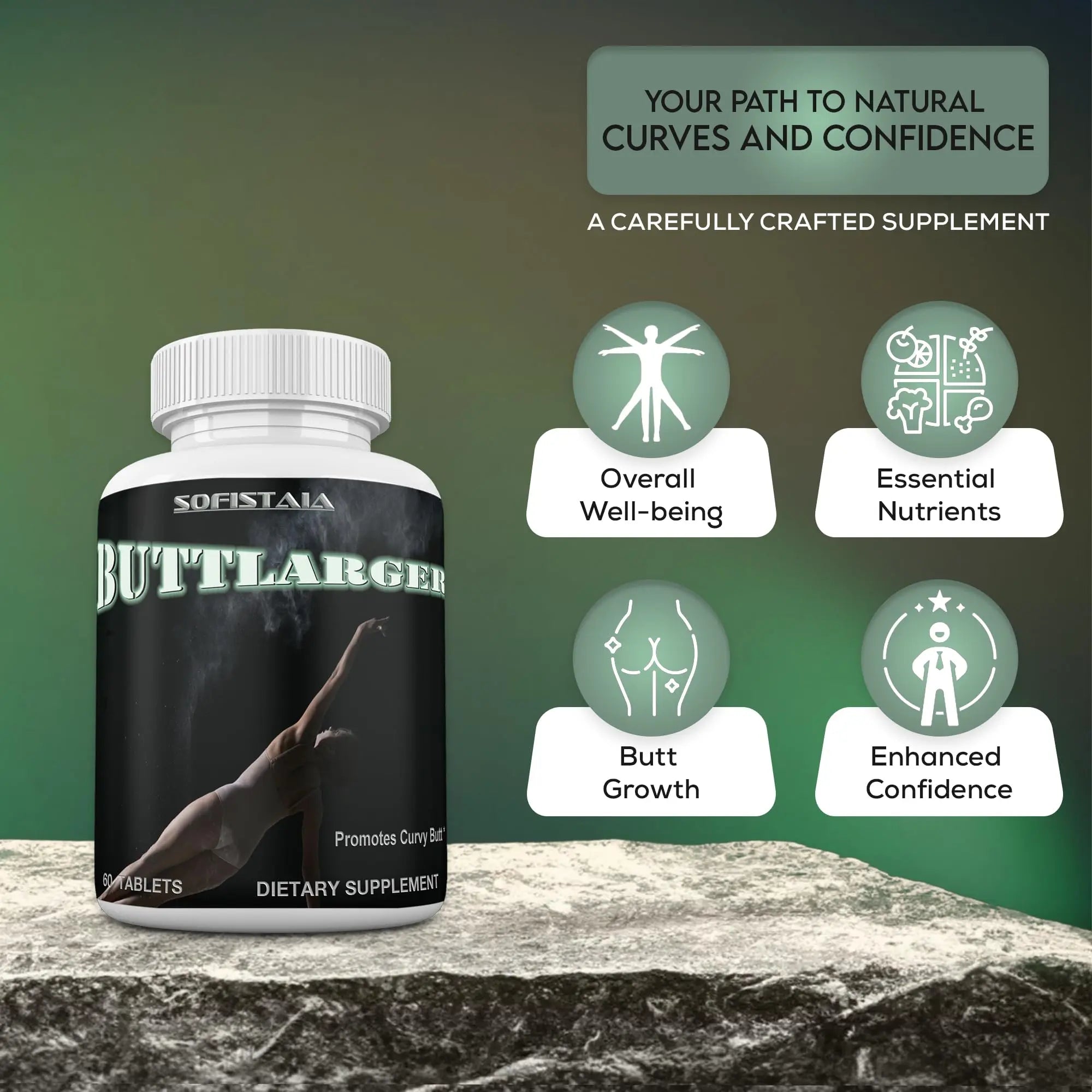 BEAUTIFYEM Sofistaia BUTTLARGER Natural Enhancement Supplement, 60 Tablets, Essential Nutrients for Curves and Confidence BEAUTIFYEM buy supplements canada