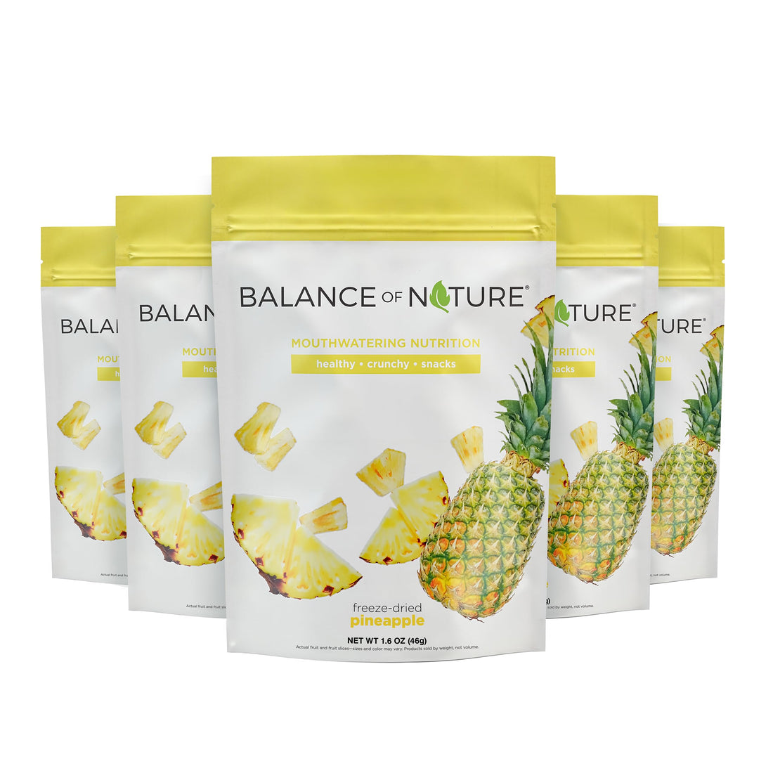 Balance of Nature Freeze-Dried Pineapples (5 Pack) – 100% Real Fruit, Crunchy Pineapple Slices, Healthy Snack, Mouthwatering Nutrition, Gluten-Free, Vegan, No Sugar Added, Five 1.6 oz Bags Balance of Nature buy supplements canada