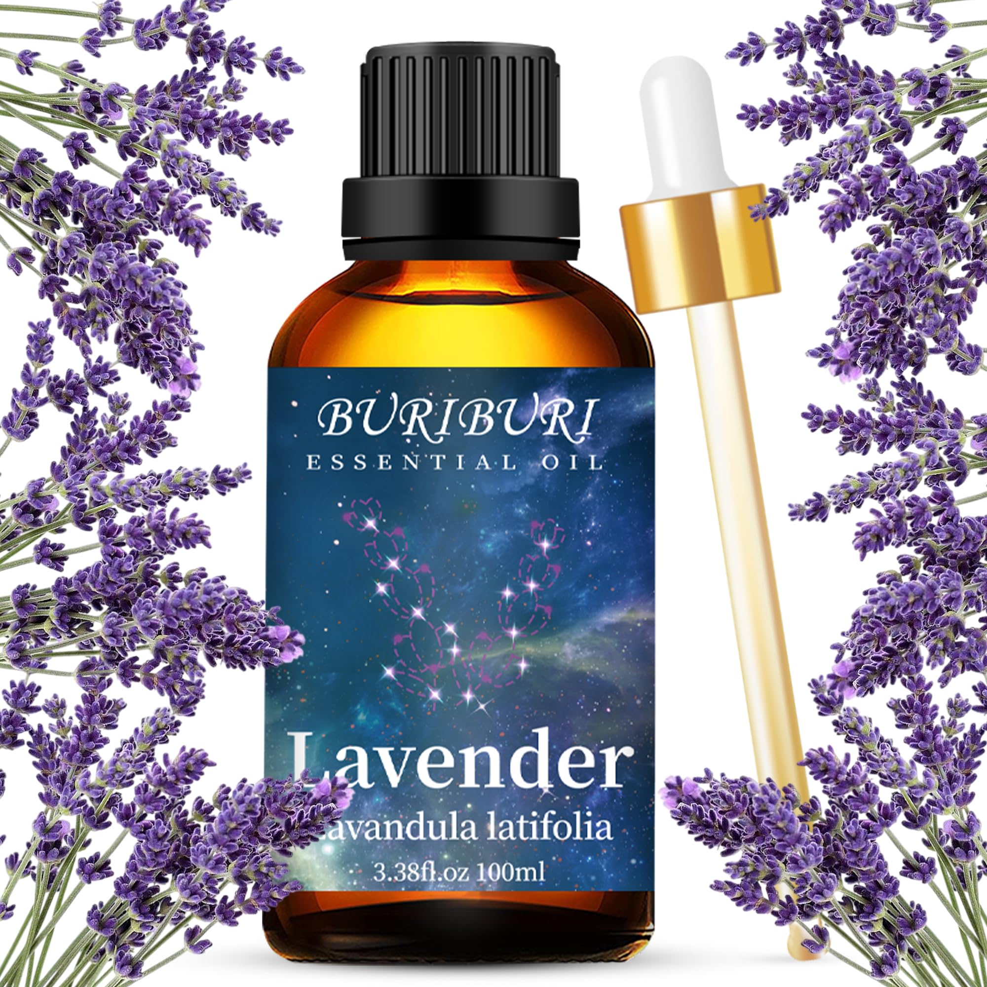 BURIBURI Lavender Essential Oil 100ML, 100% Pure Undiluted, Natural, Organic Aromatherapy Oil Lavender Oils BURIBURI buy supplements canada