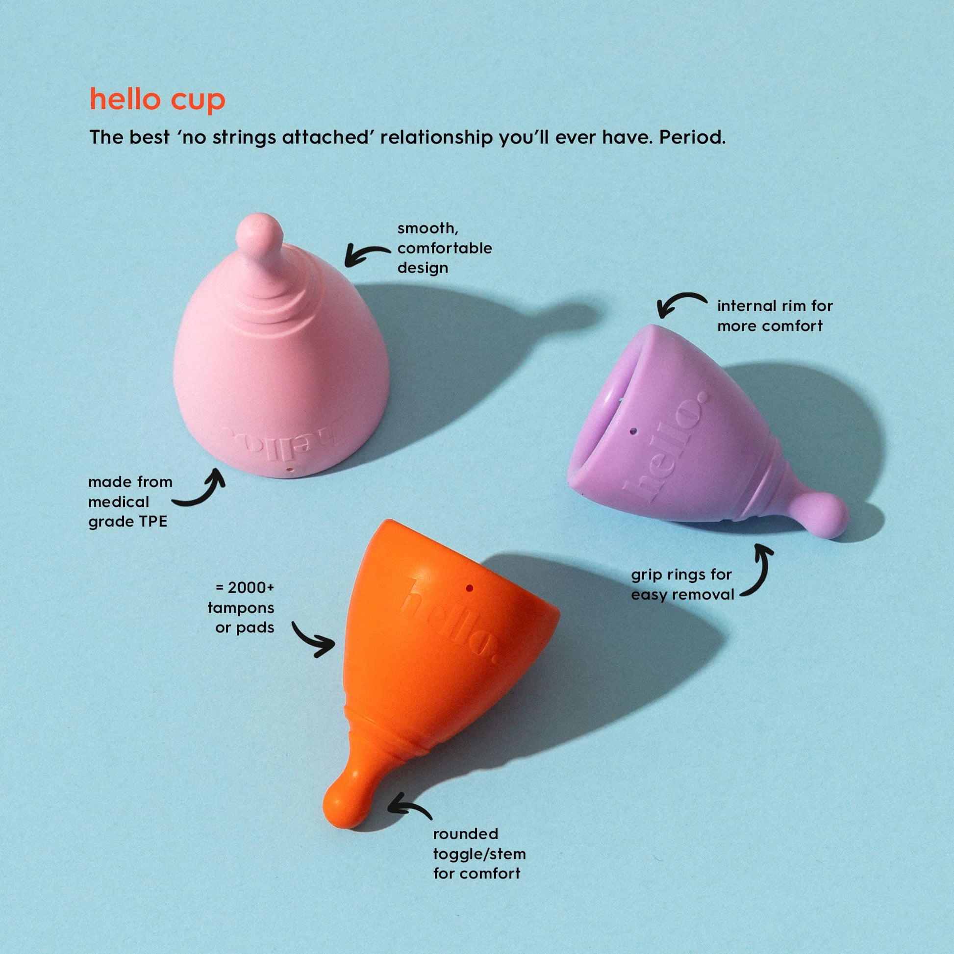 The Hello Starter Pack (Double Box XS/SM + 3-Pack Liners + Spray) 1 ea THE HELLO CUP buy supplements canada