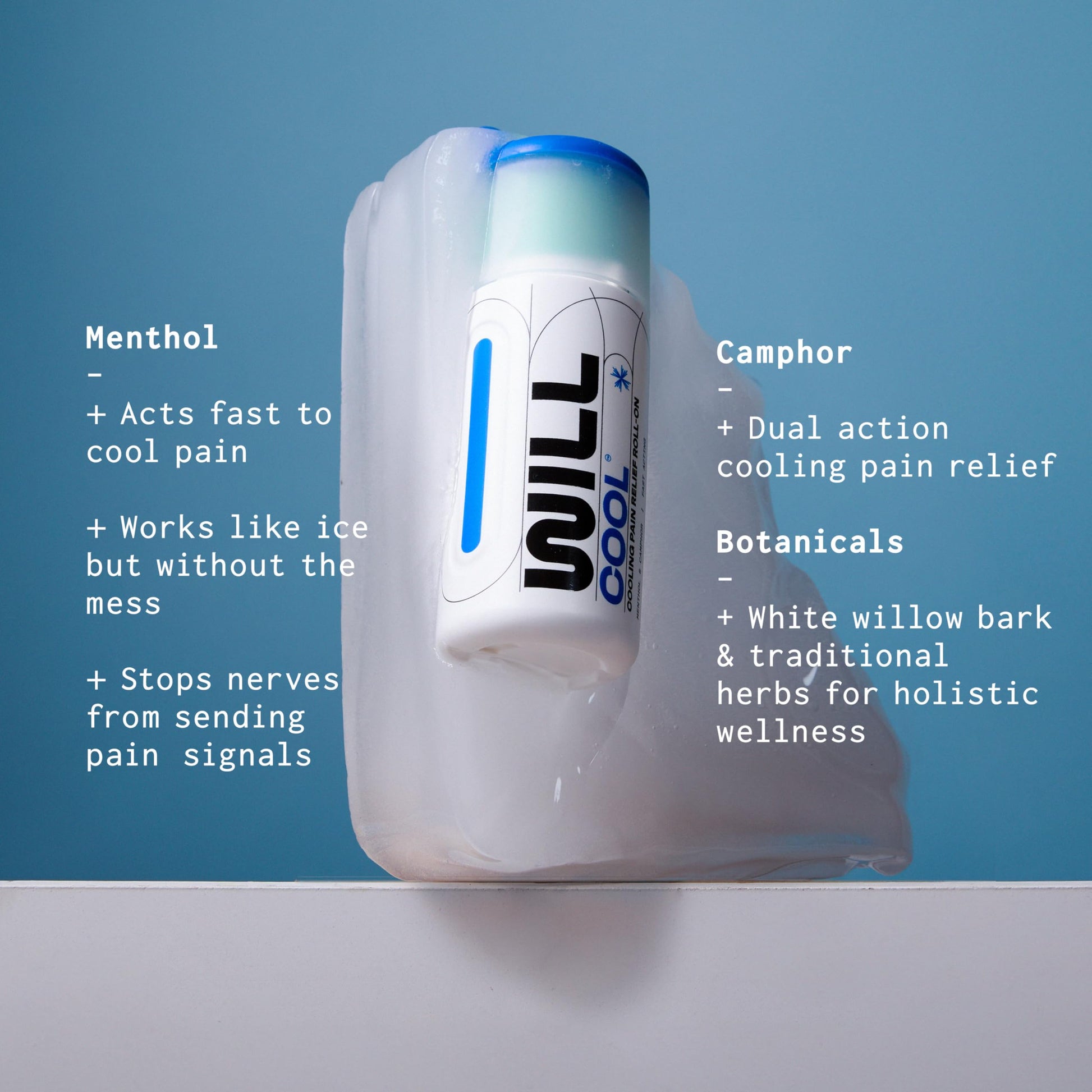 WILL PERFORM Menthol & Camphor Cooling Pain Relief for Muscle Recovery I Stop Pain Fast with ICY Relief for Joint & Muscle Therapy I Ice Bath On-The-Go, 3oz| HSA FSA Eligible WILL PERFORM buy supplements canada
