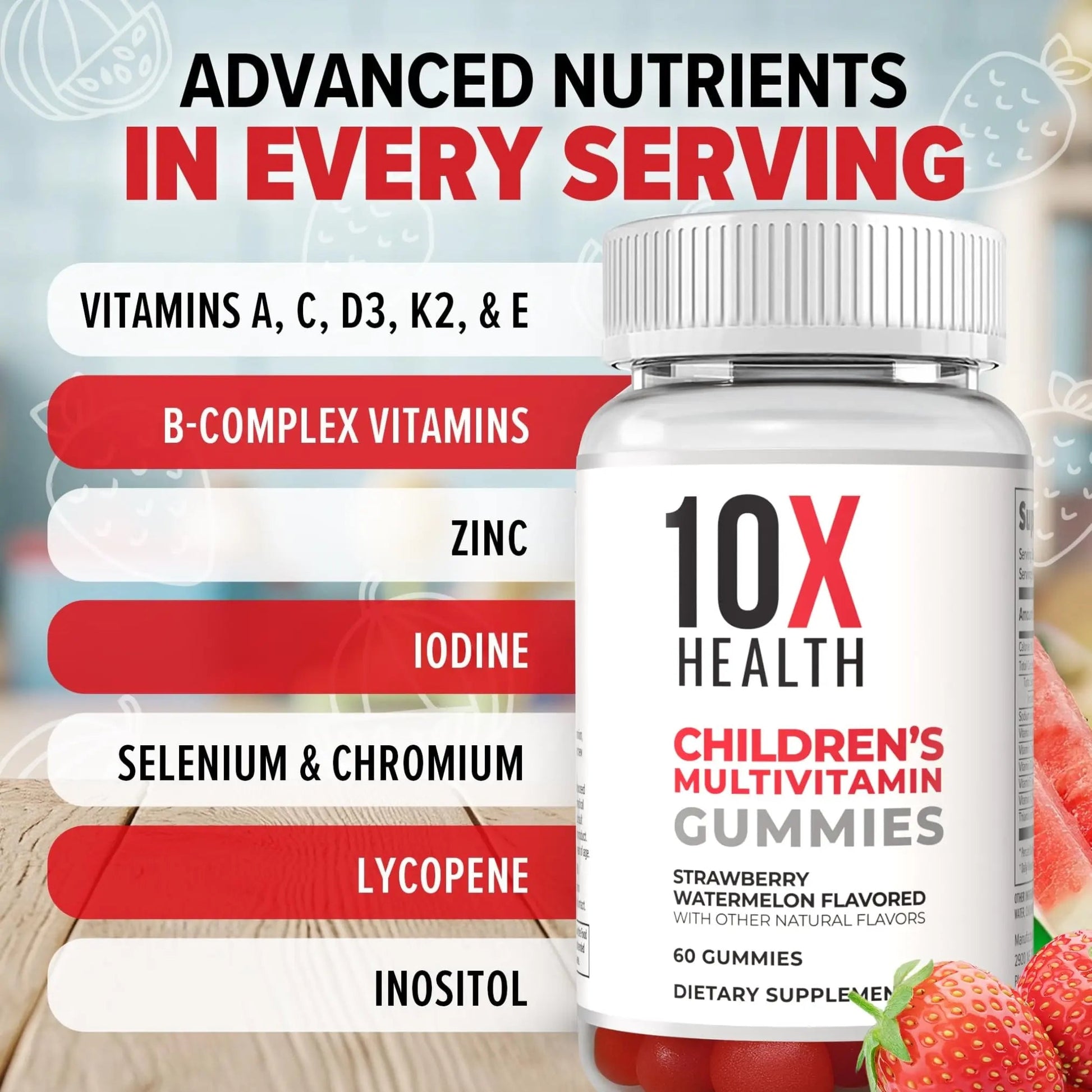 10X Health Children’s Methylated Multivitamin Gummies - 60 Count Kids Multivitamin Gummies, Complete Daily Nutrition 10X Health System buy supplements canada