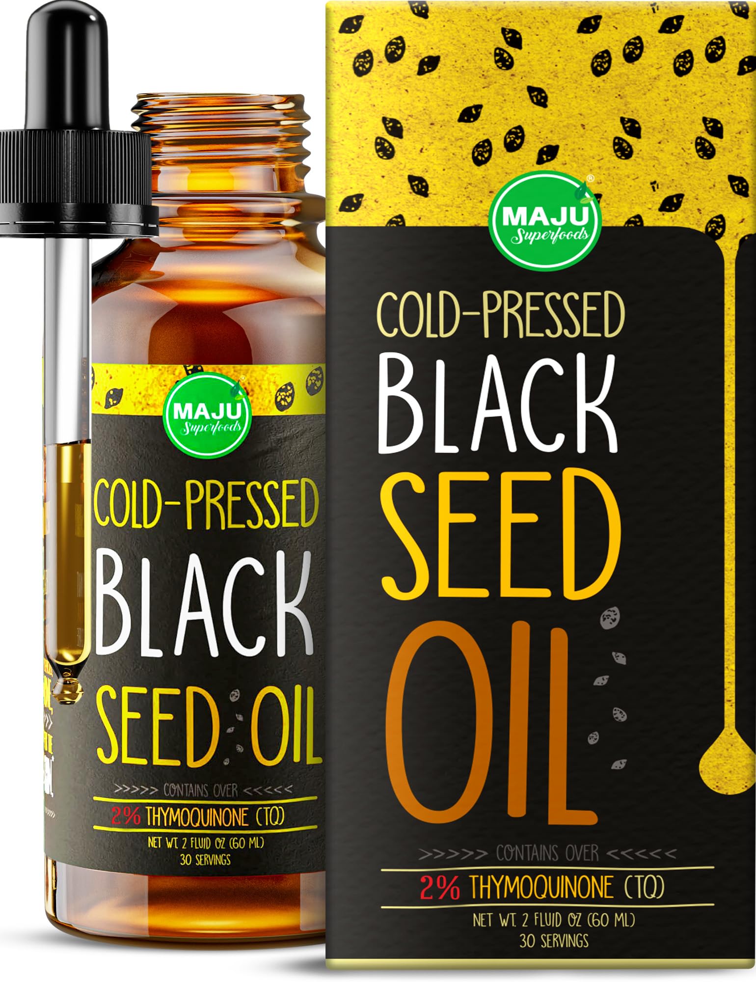 MAJU Black Seed Oil - 3 Times TQ, Cold-Pressed, Travel Size, 100% Turkish Black Cumin Maju Superfoods buy supplements canada