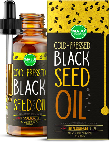 MAJU Black Seed Oil - 3 Times TQ, Cold-Pressed, Travel Size, 100% Turkish Black Cumin Maju Superfoods buy supplements canada