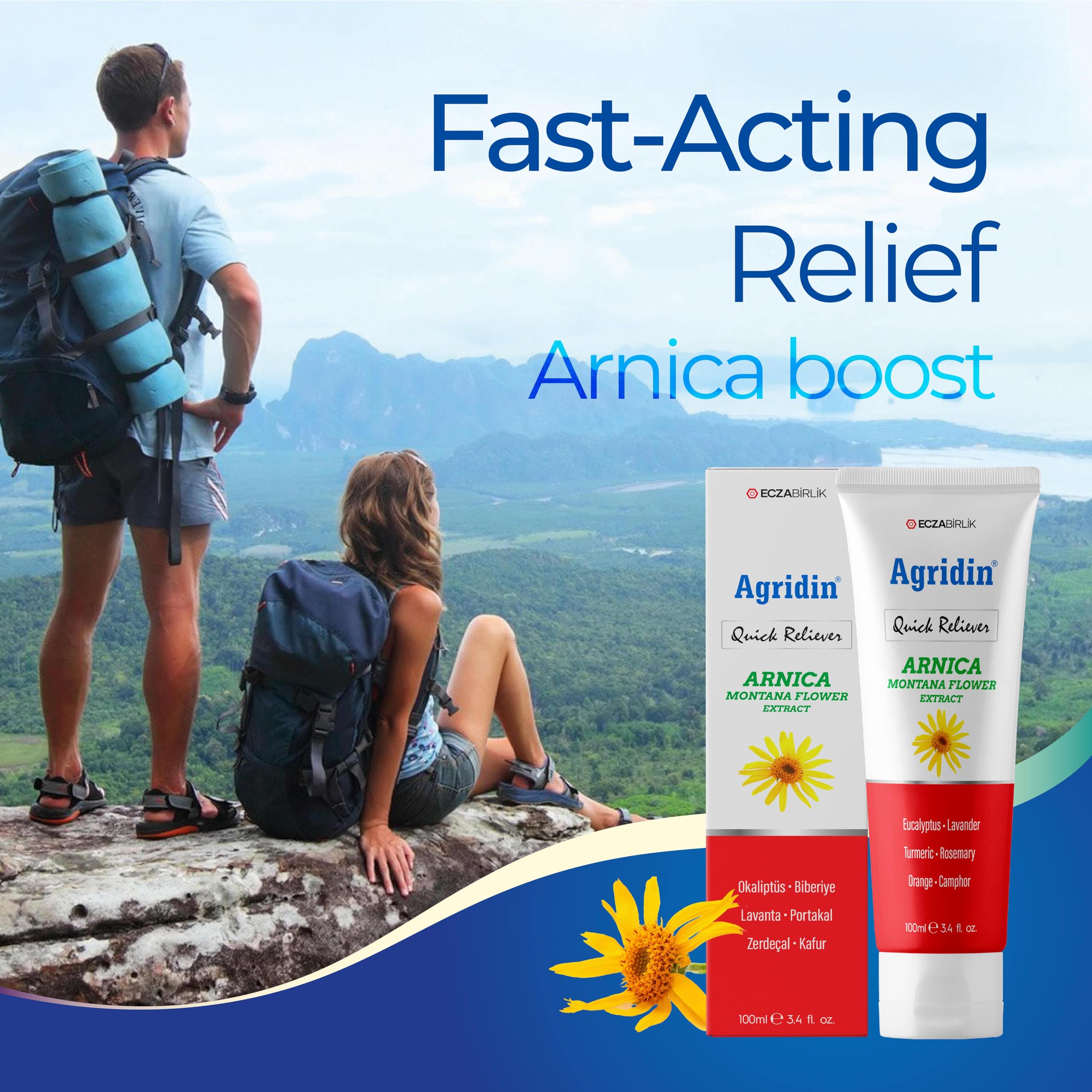 Agridin Arnica Pain Relief Cream for Joint & Muscle – Extra Strength Fast-Acting Formula – Targets Back, Knee, Neck, Hand, Foot Aches – Natural Massage Cream for Inflammation & Bruises Agridin buy supplements canada