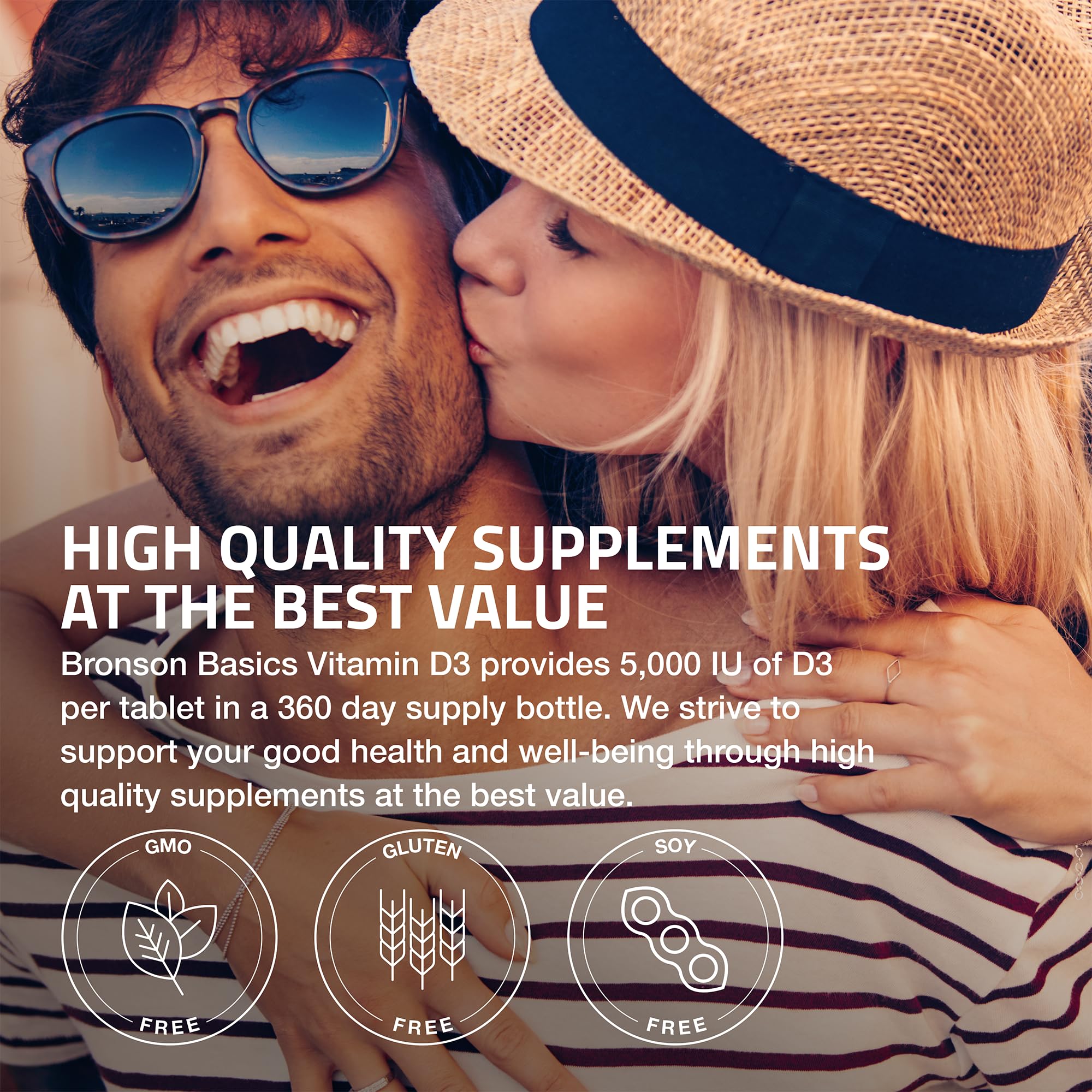 Bronson Vitamin D3 5000iu (125mcg) Healthy Muscle Function and Immune Support, Non-GMO, 360 Tablets Bronson buy supplements canada