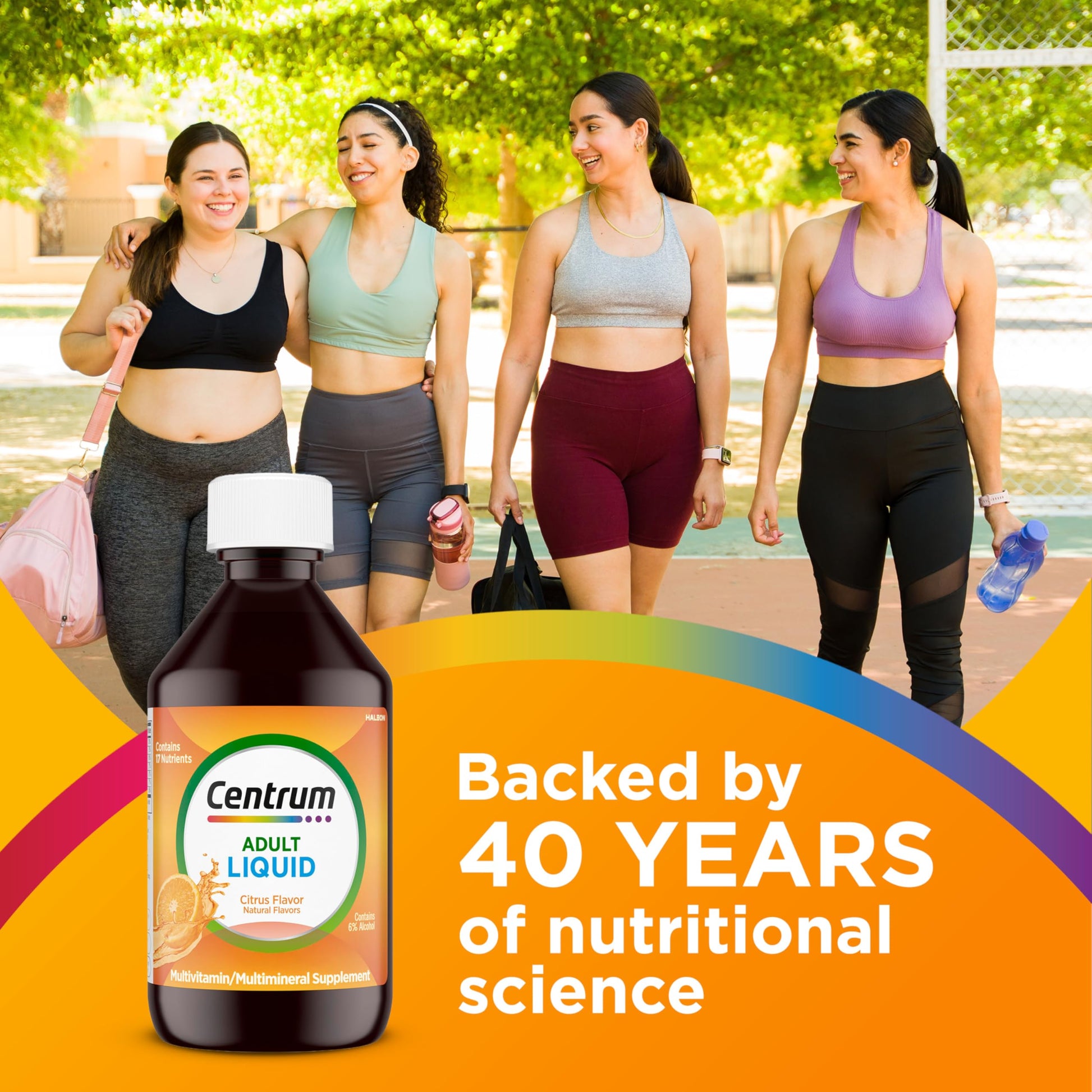 Centrum Liquid Multivitamin for Adults, Multivitamin/Multimineral Supplement with B Vitamins and Antioxidants, Citrus Flavor - 8 Fl Oz Centrum buy supplements canada