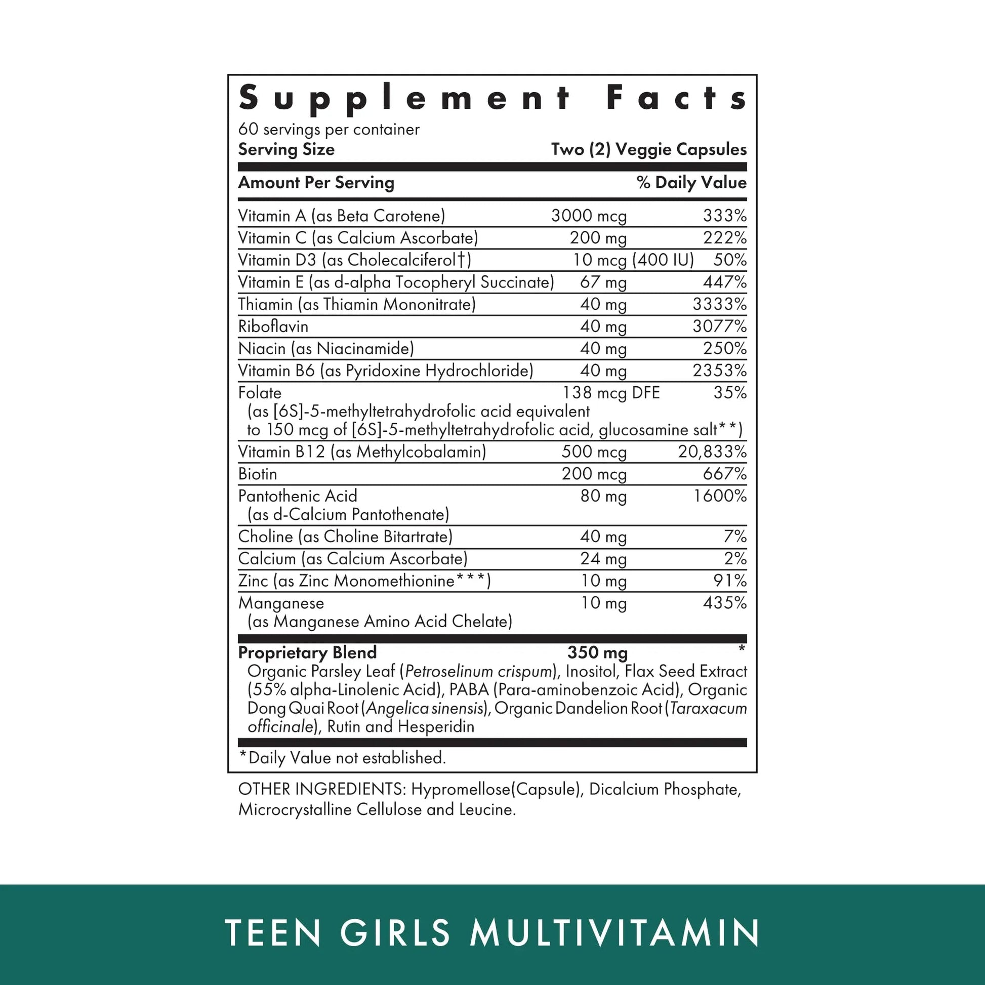 MICHAEL'S Health Naturopathic Programs Teen Girls Multivitamin - 120 Vegetarian Capsules - Nutrients for Healthy Growth & Development MICHAEL'S buy supplements canada