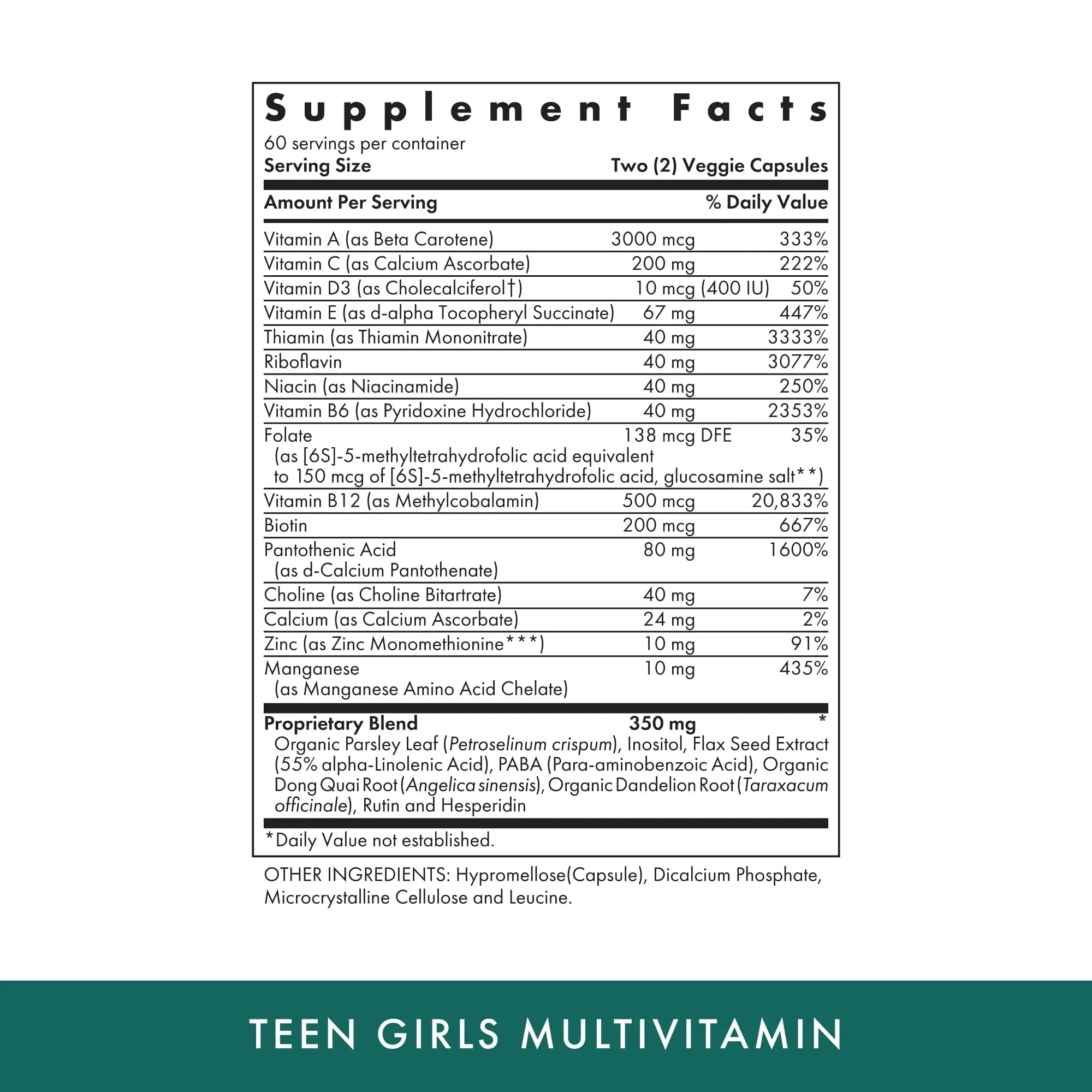 MICHAEL'S Health Naturopathic Programs Teen Girls Multivitamin - 120 Vegetarian Capsules - Nutrients for Healthy Growth & Development MICHAEL'S buy supplements canada