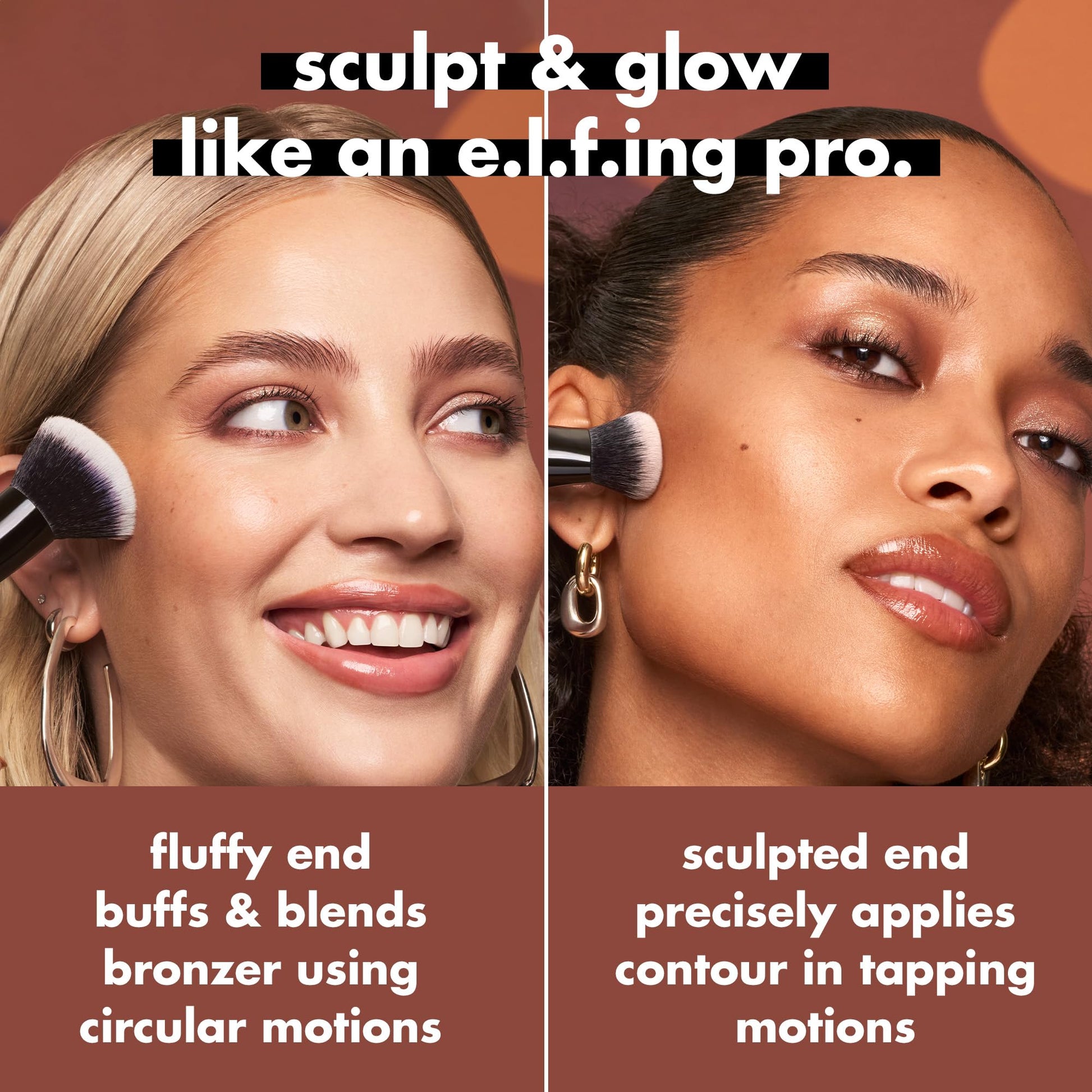 e.l.f. Liquid Bronzer & Contour Duo Brush, Silky Highly Pigmented Formula with Dual-ended Makeup Brush, Synthetic Bristles, 100% Vegan and Cruelty-Free e.l.f. buy supplements canada