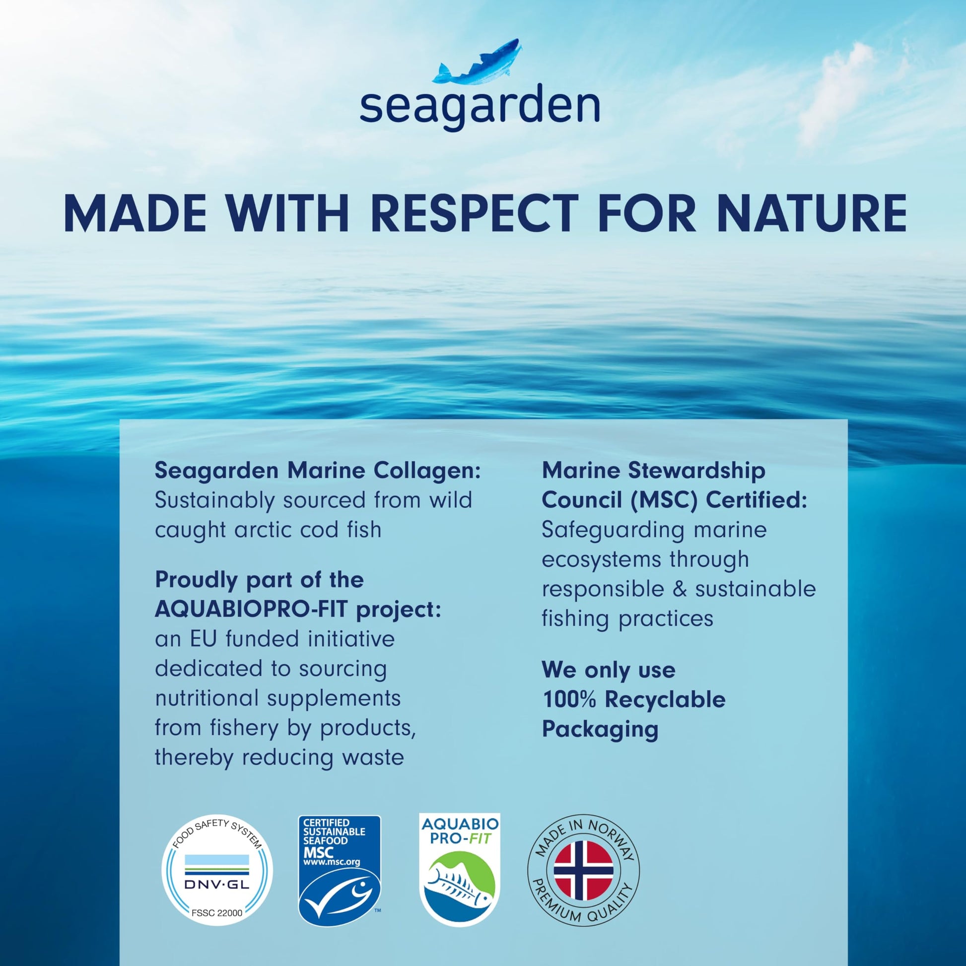 Seagarden Marine Collagen Powder + Vitamin C | Collagen Peptides Powder (Type I & III) SEAGARDEN buy supplements canada