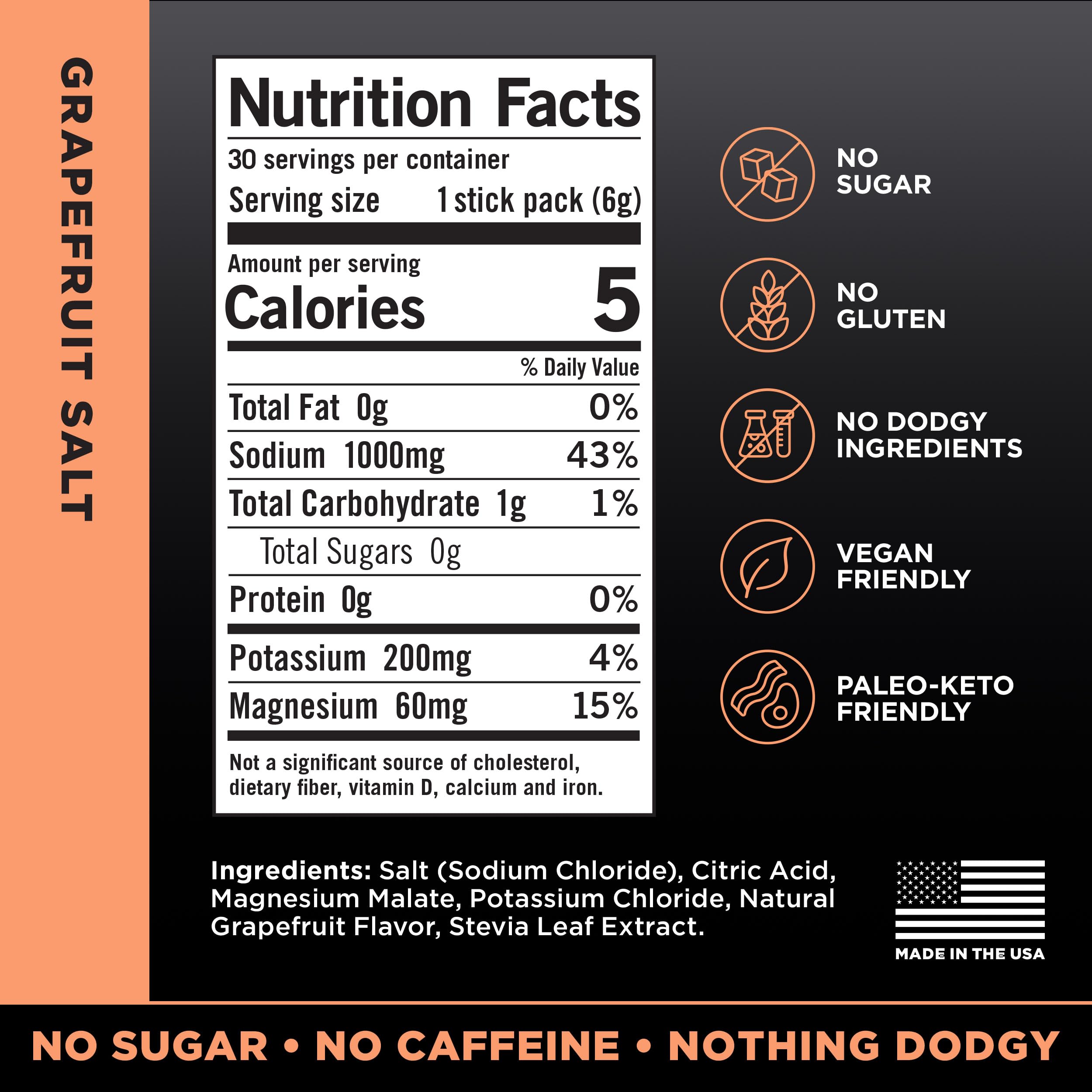 LMNT Zero Sugar Electrolytes - Grapefruit Salt | Drink Mix | 30 Count Drink LMNT buy supplements canada