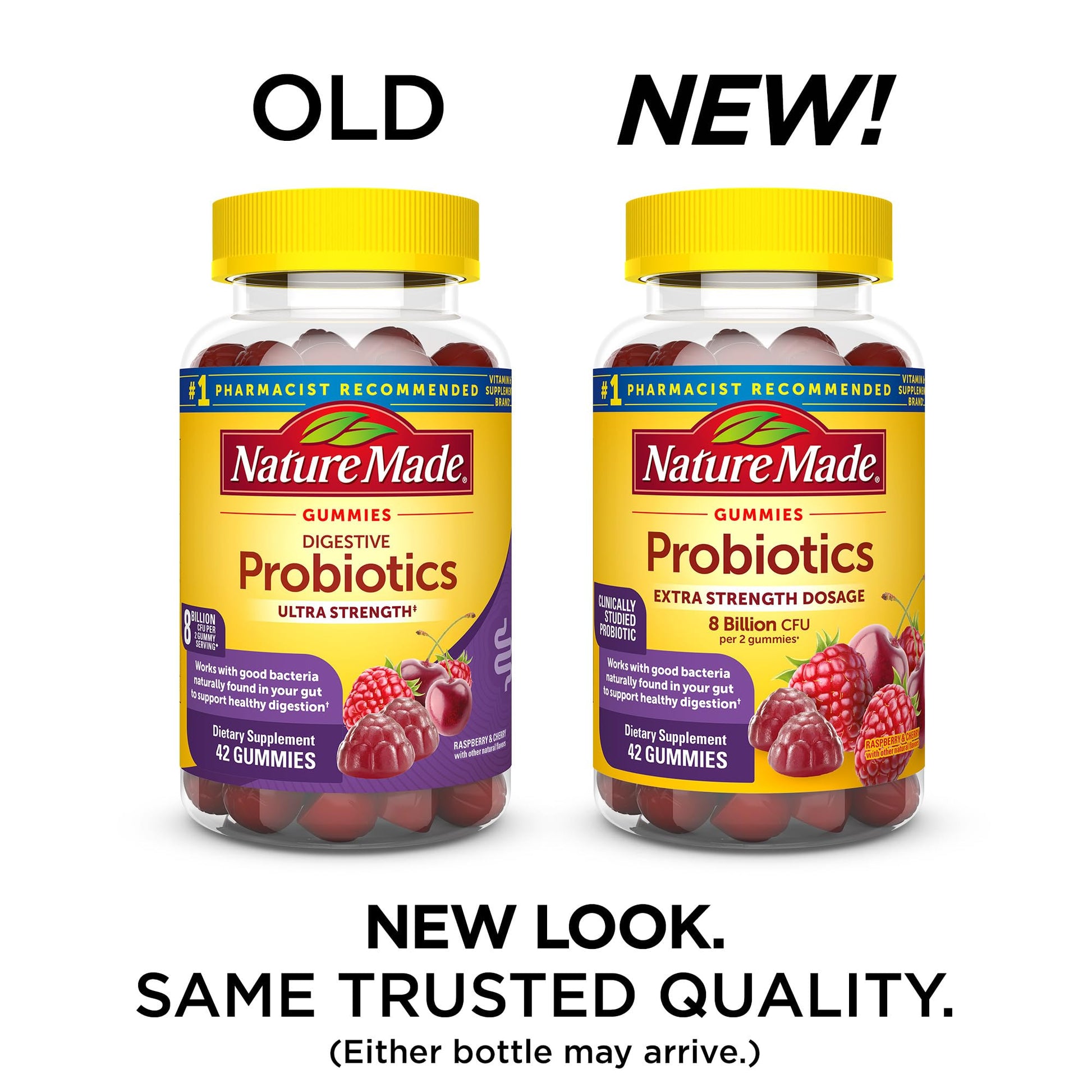 Nature Made Probiotics Extra Strength Dosage, Probiotics for Women and Men 8 Billion CFU per 2 Gummies, 42 Probiotic Gummies, 21 Day Supply Nature Made buy supplements canada