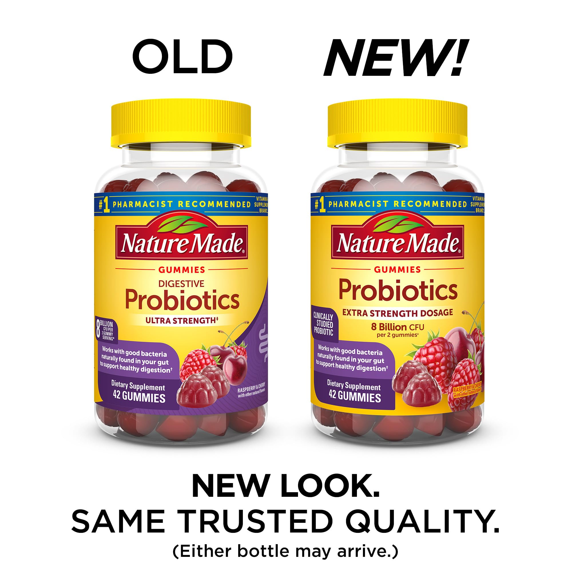Nature Made Probiotics Extra Strength Dosage, Probiotics for Women and Men 8 Billion CFU per 2 Gummies, 42 Probiotic Gummies, 21 Day Supply Nature Made buy supplements canada