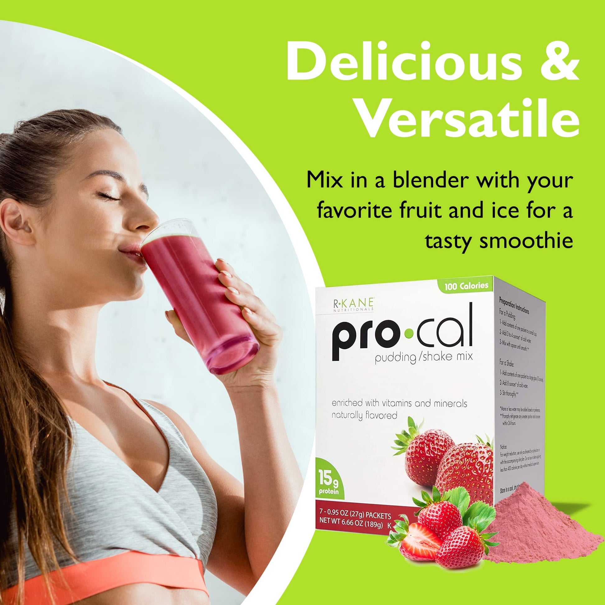 R-Kane Nutritionals Pro-Cal Pudding/Shake Mix, Low Calorie Protein Shake Powder R-Kane Nutritionals buy supplements canada