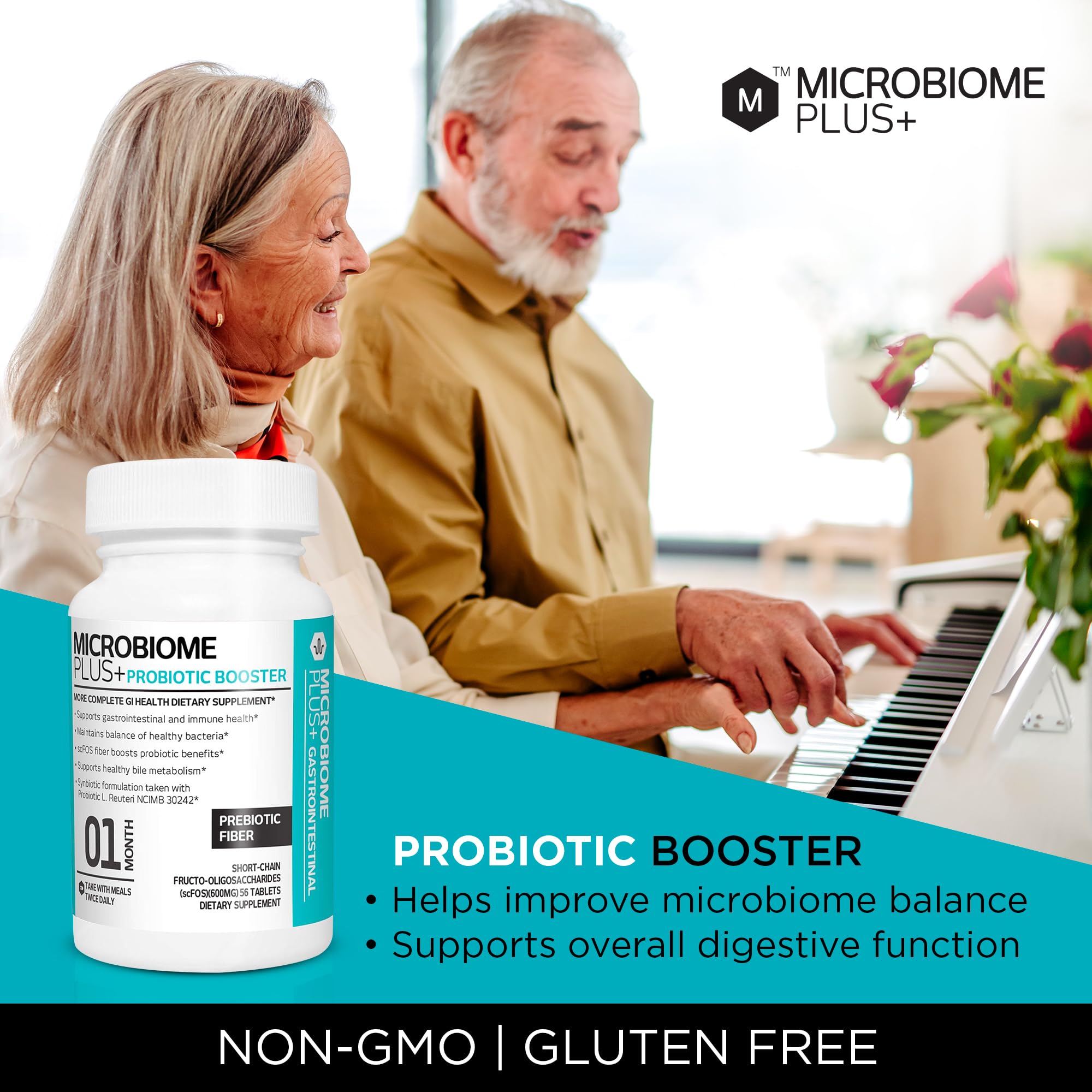 Microbiome Plus Prebiotics scFOS Prebiotic Fiber, Boosts Probiotic Benifits, GI Digestive Supplements, Allergy Safe and Gluten-Free Microbiome Plus buy supplements canada