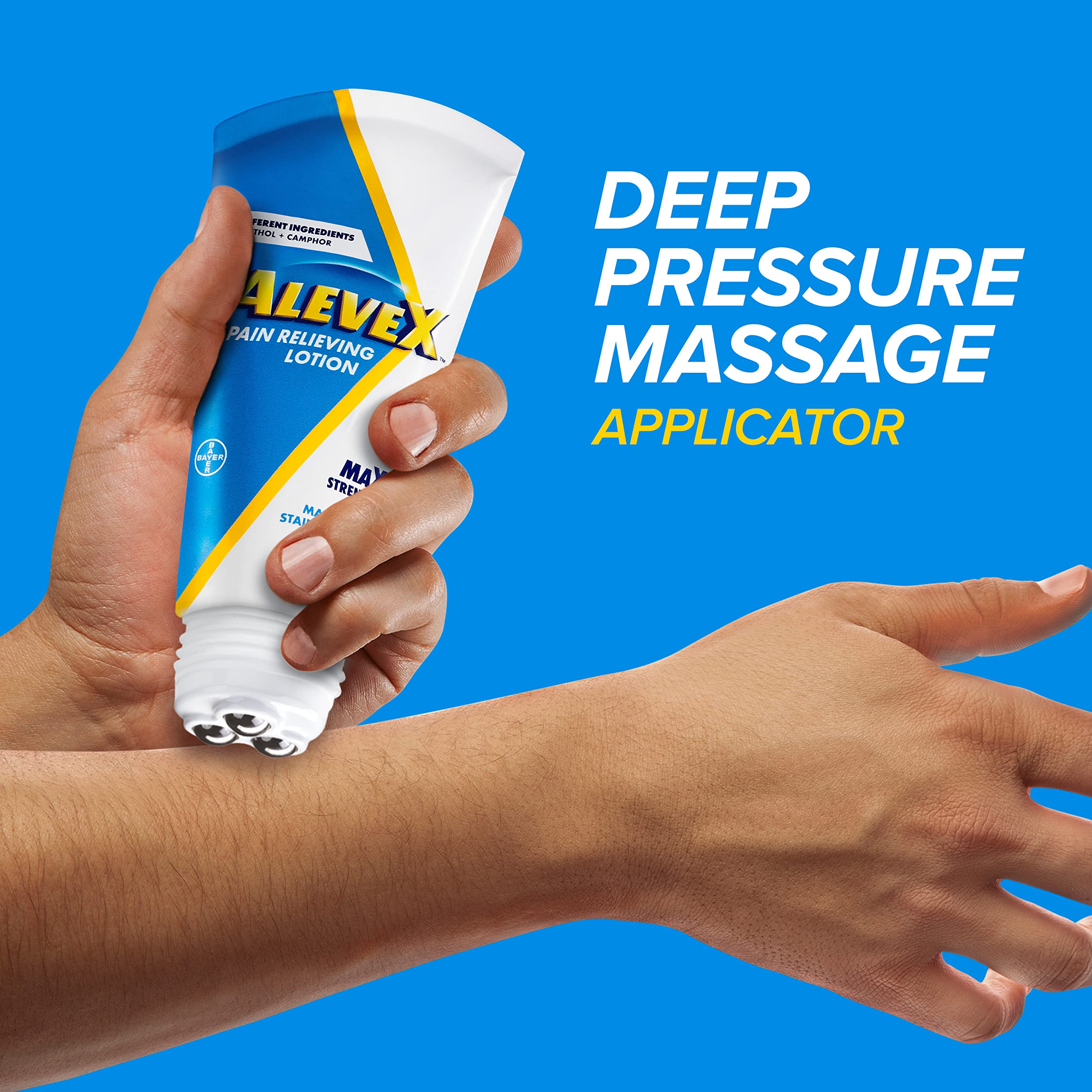 AleveX Topical Pain Relief Lotion with Rollerball Applicator - Long Lasting Arthritis and Muscle Pain Relief, 2.5 oz Aleve buy supplements canada