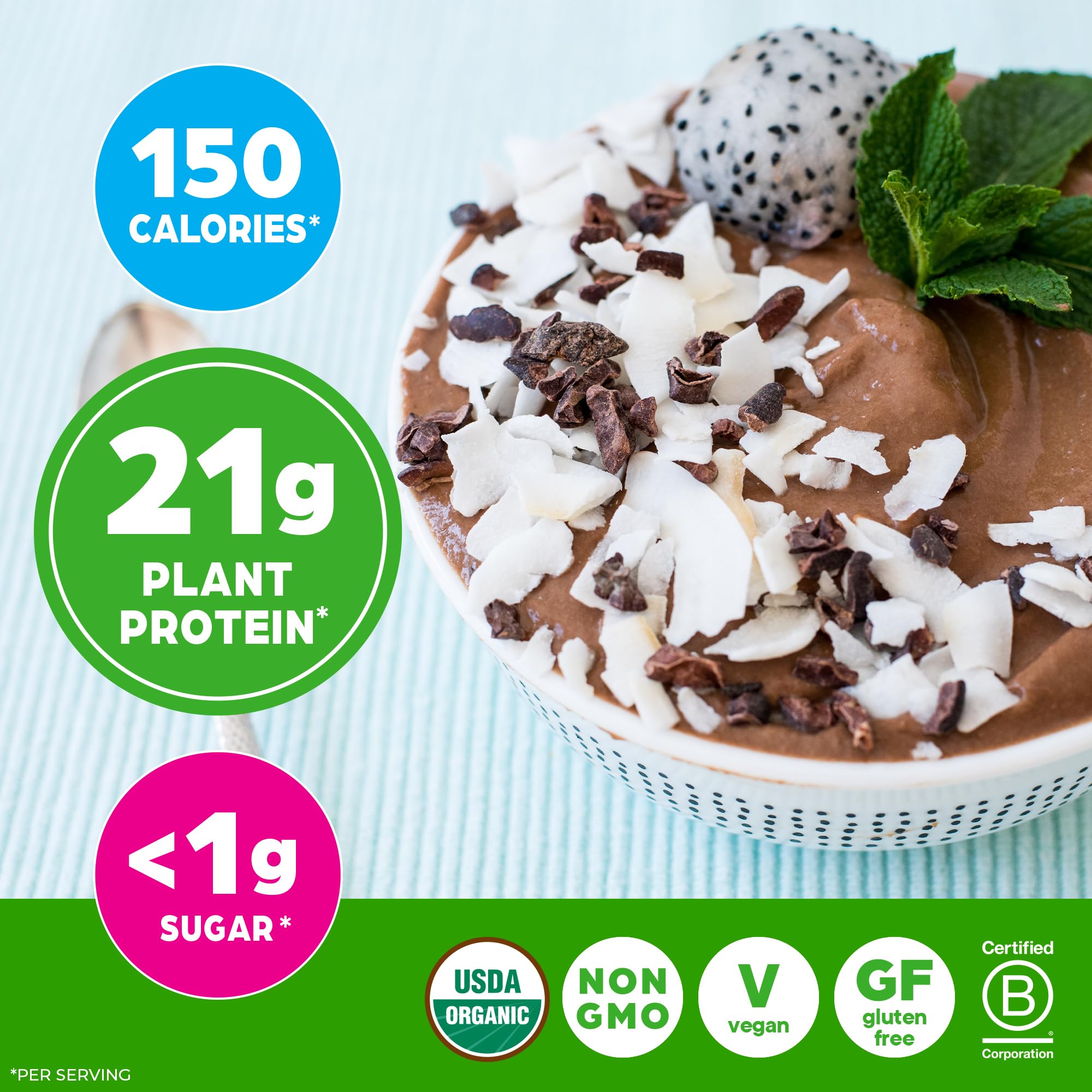 Orgain Organic Vegan Protein Powder, Creamy Chocolate Fudge - 21g Plant Protein, 7g Prebiotic Fiber, Low Net Carb, No Lactose Ingredients, No Added Sugar Orgain buy supplements canada
