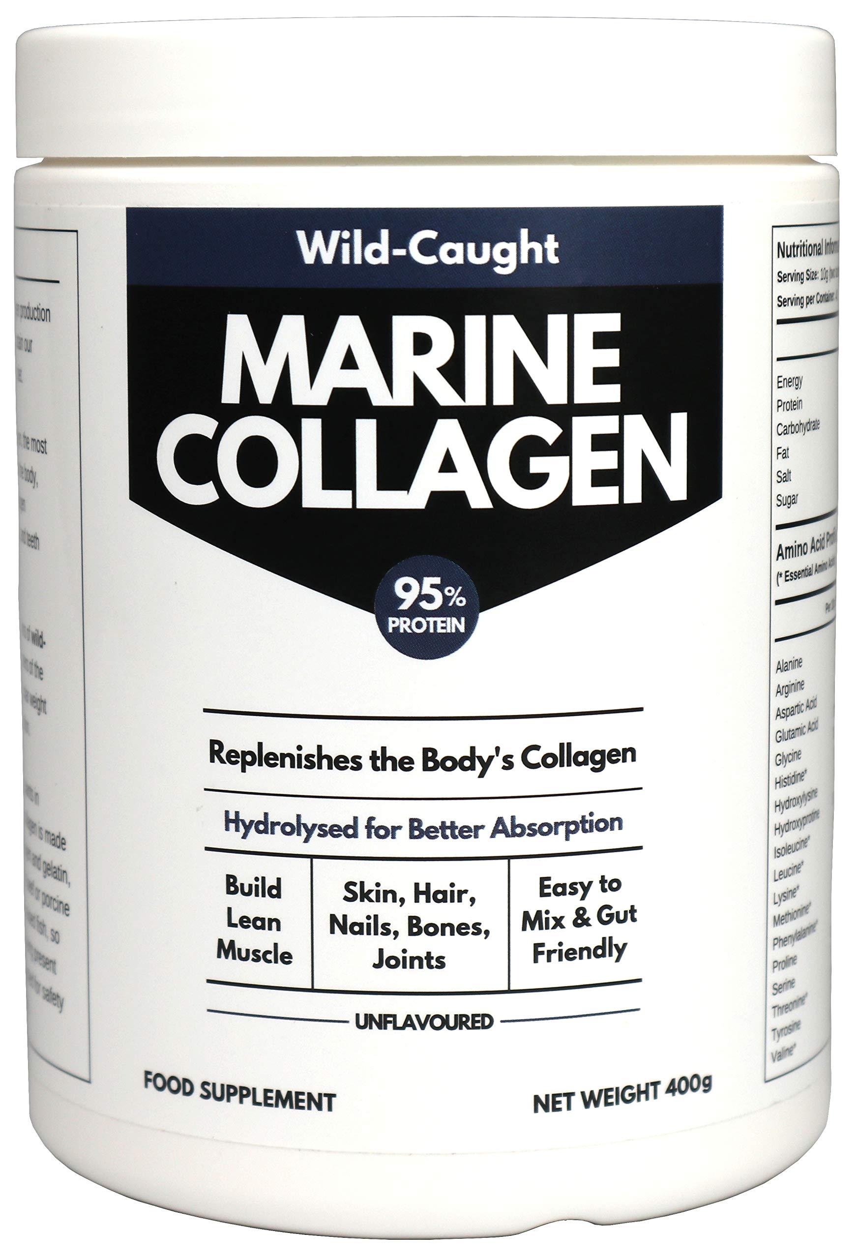 Marine Collagen Peptides (400g) | Hydrolysed from Wild Caught North SEA Cod Miracle Greens buy supplements canada