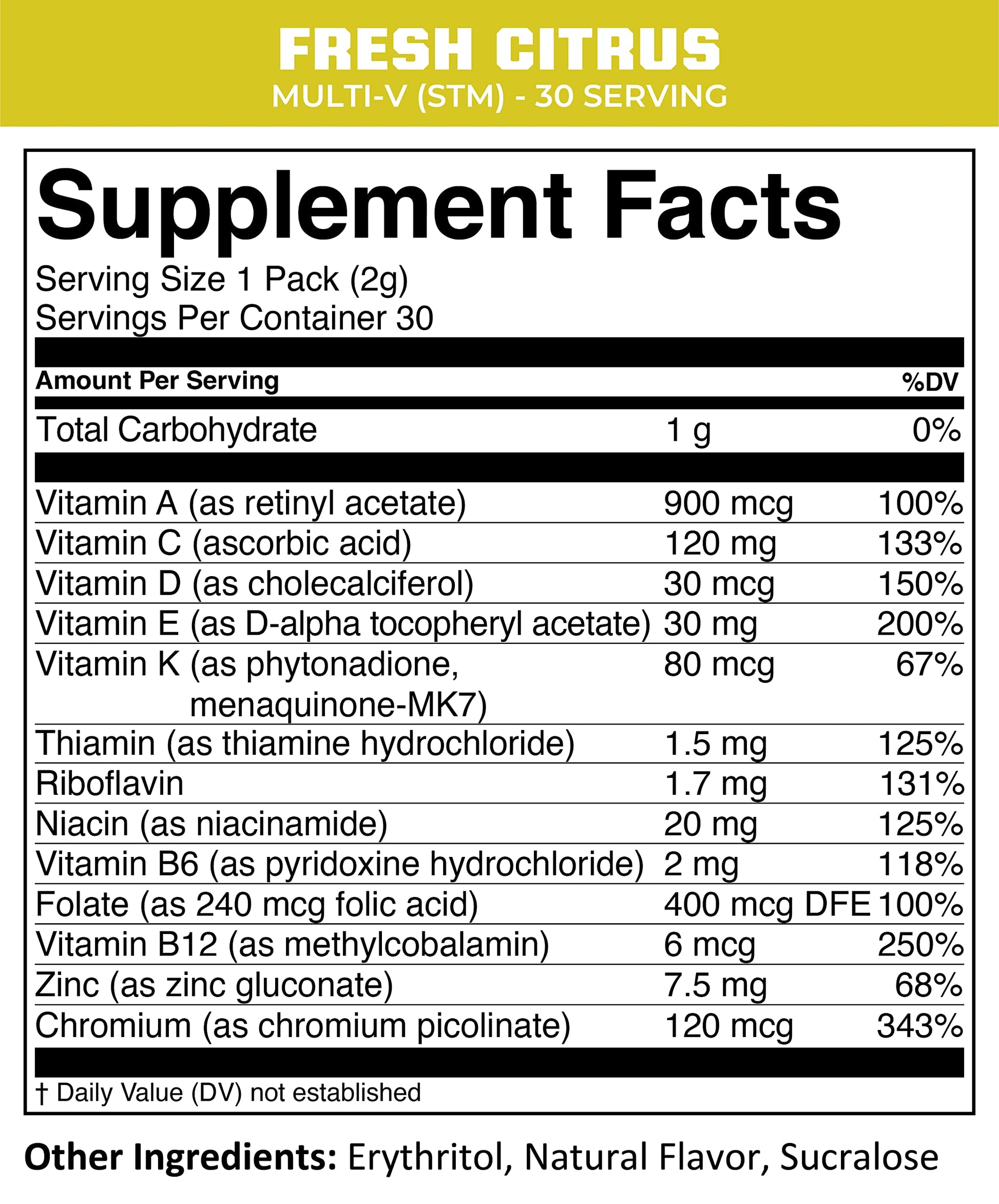 MTN OPS Multi‑V STM On‑the‑Go Daily Multivitamin for Men, Women & Kids – Straight‑to‑Mouth Vitamin C D3 B Zinc Packs – Gluten Free, Natural Flavors, 30 Servings MTN OPS buy supplements canada