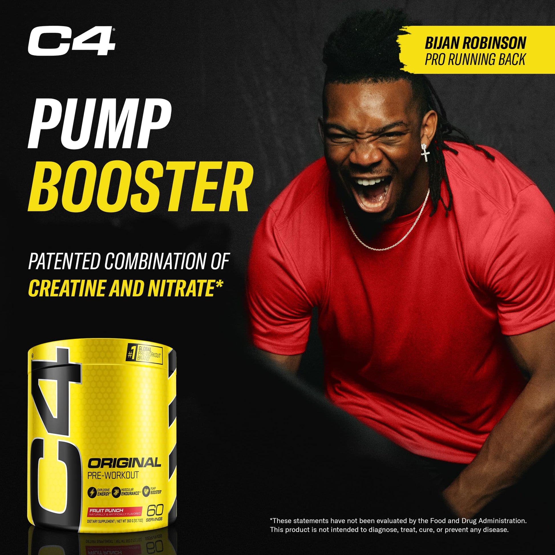 C4 Original Pre Workout Powder Fruit Punch - Vitamin C for Immune Support - Sugar Free Cellucor buy supplements canada