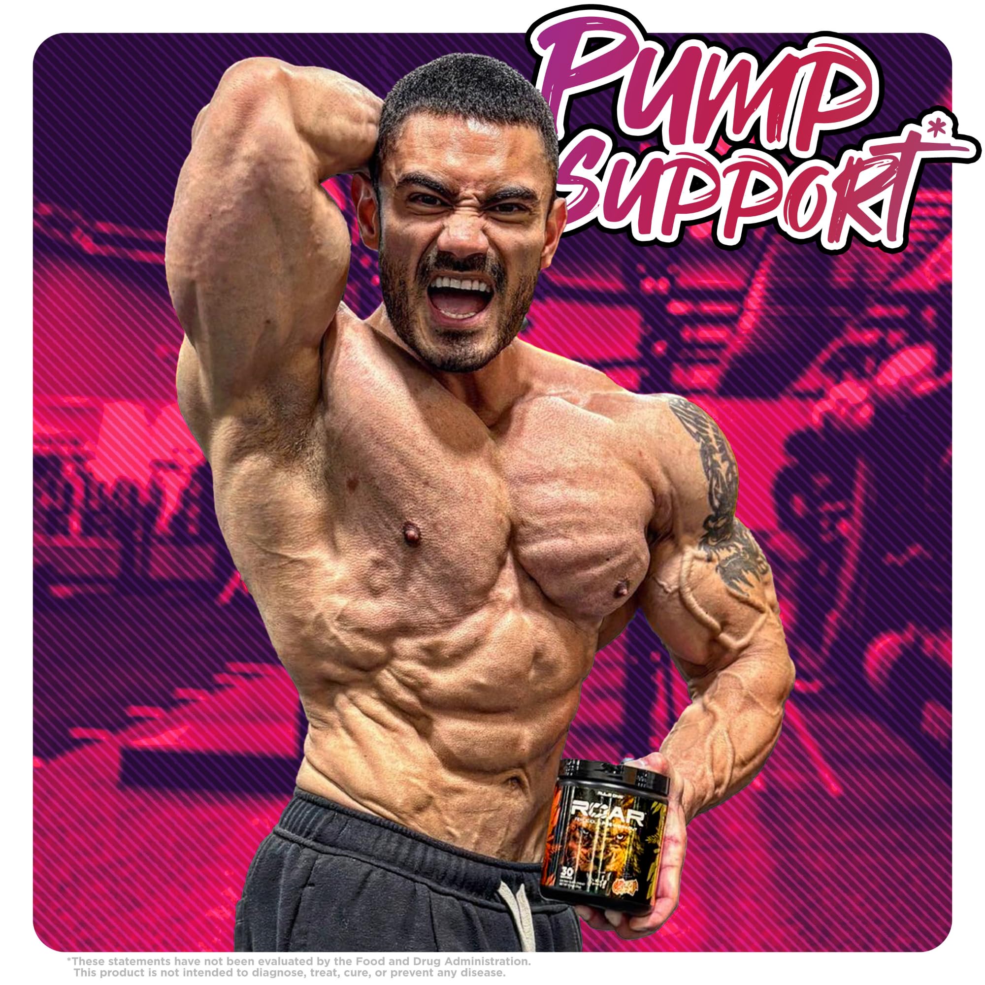 Rule 1 R1 Roar, Wild Grape - 10.05 oz - Pre-Workout Powder - with Creatine, Beta-Alanine Rule 1 Proteins buy supplements canada