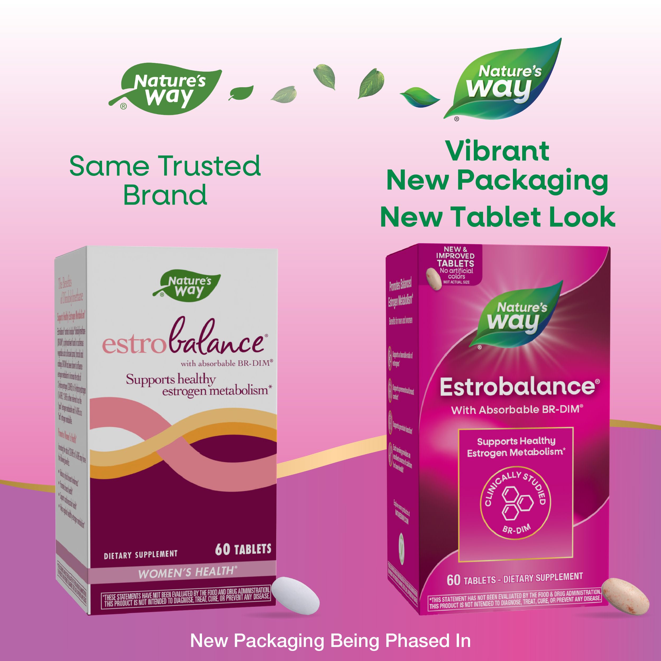 Nature's Way Estrobalance, Absorbable BR-DIM, Supports Healthy Estrogen Metabolism*, Vegan, Gluten Free, 60 Tablets (Packaging May Vary) Nature's Way buy supplements canada