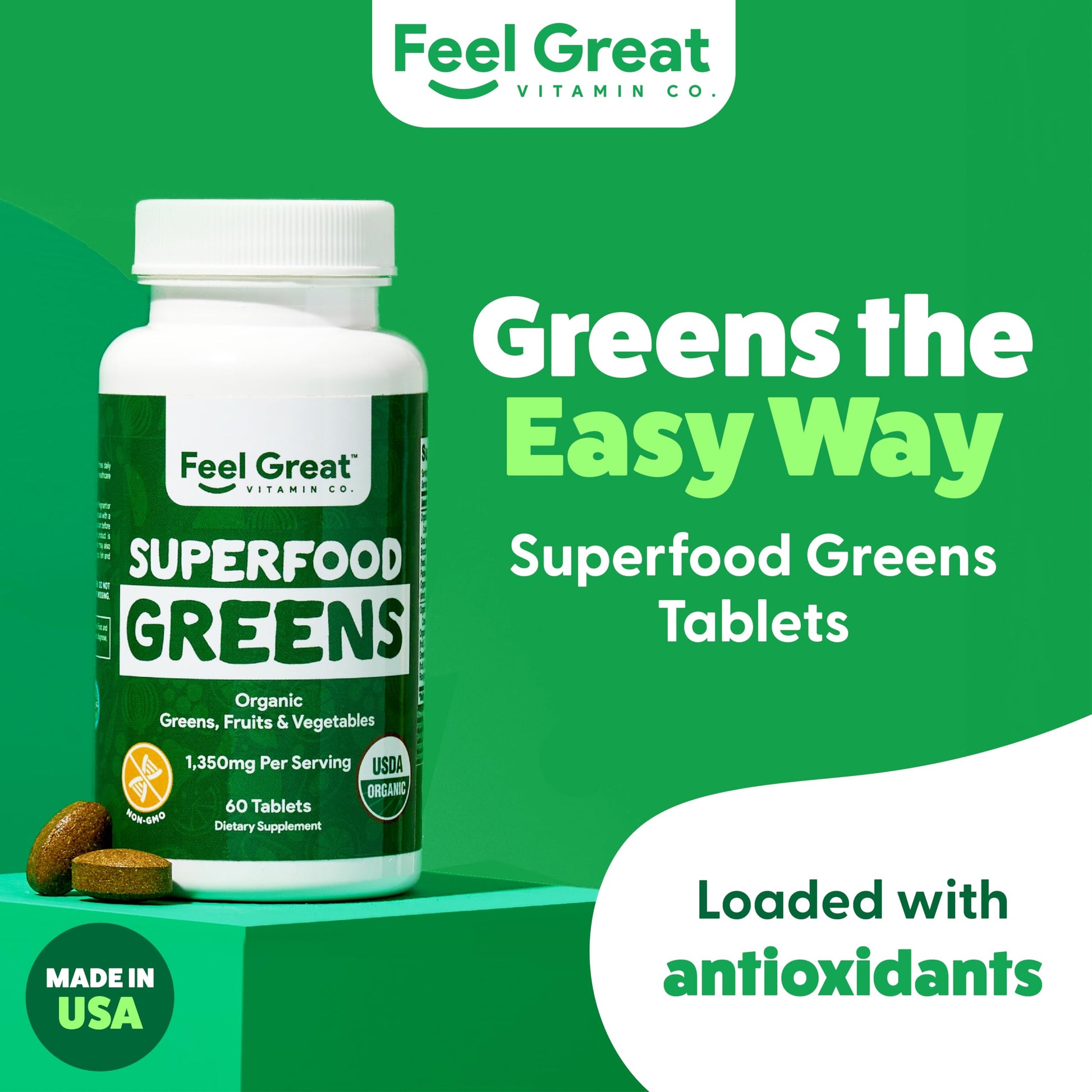 Superfood Greens by Feel Great Vitamin Co. | Organic Greens, Fruits and Veggies The Feel Great Vitamin Company buy supplements canada