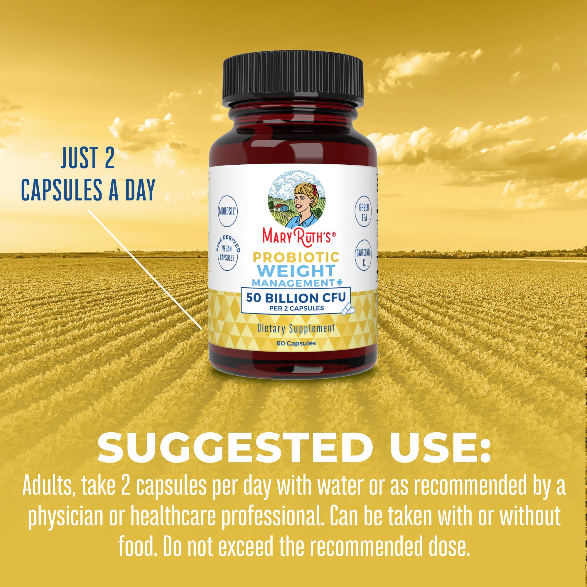 MaryRuth's Probiotics Capsule for Women & Men | Weight Management | Digestive & Gut Health MaryRuth Organics buy supplements canada