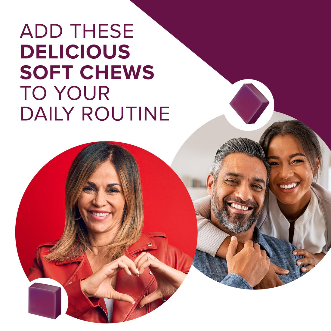 Qunol Beets Chews for Blood Pressure Support, 3 in 1 Beets + CoQ10 + Grape Seed Extract, Qunol buy supplements canada