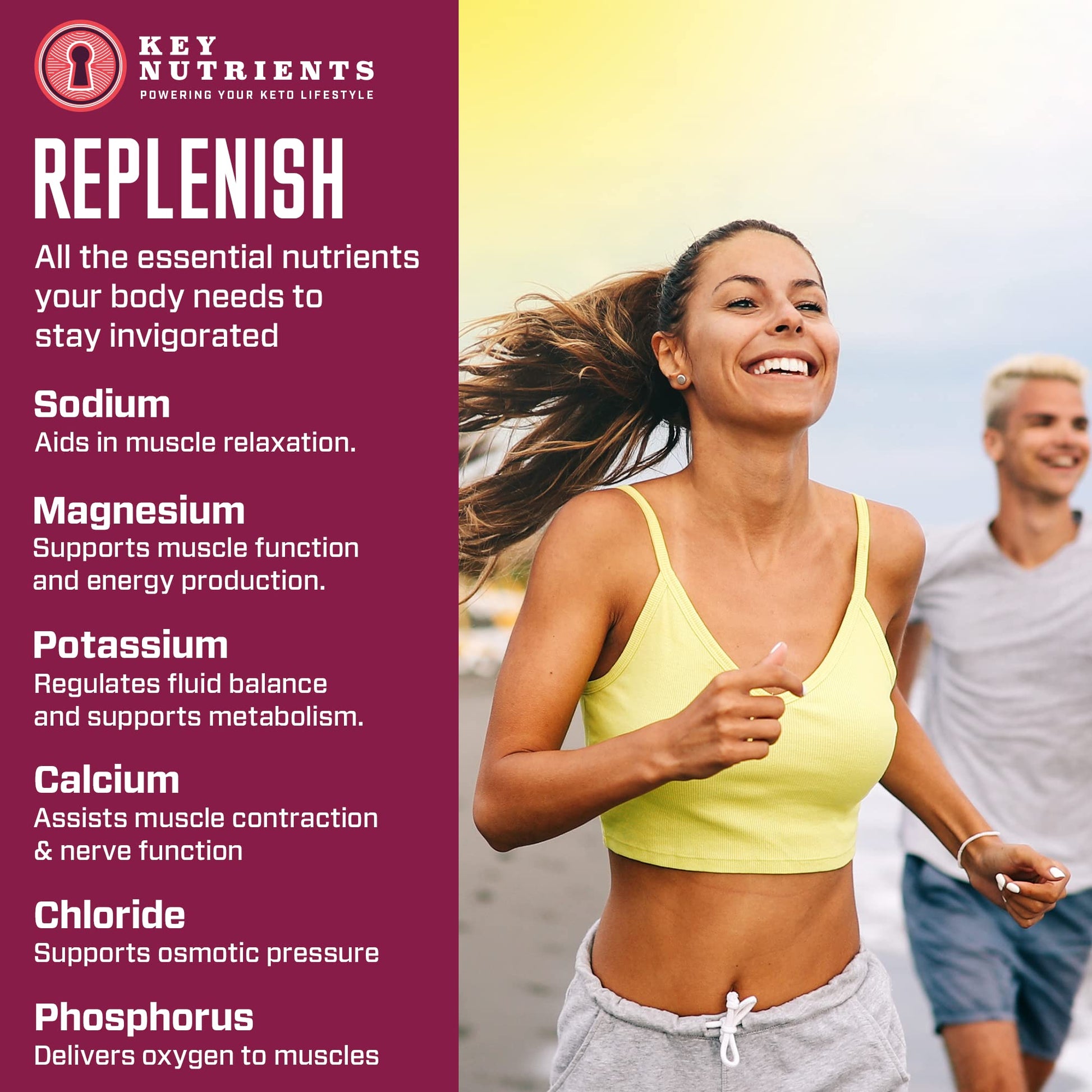 KEY NUTRIENTS Multivitamin Electrolytes Powder Packets - Sweet Cherry-Pom 20 Pack KEY NUTRIENTS buy supplements canada