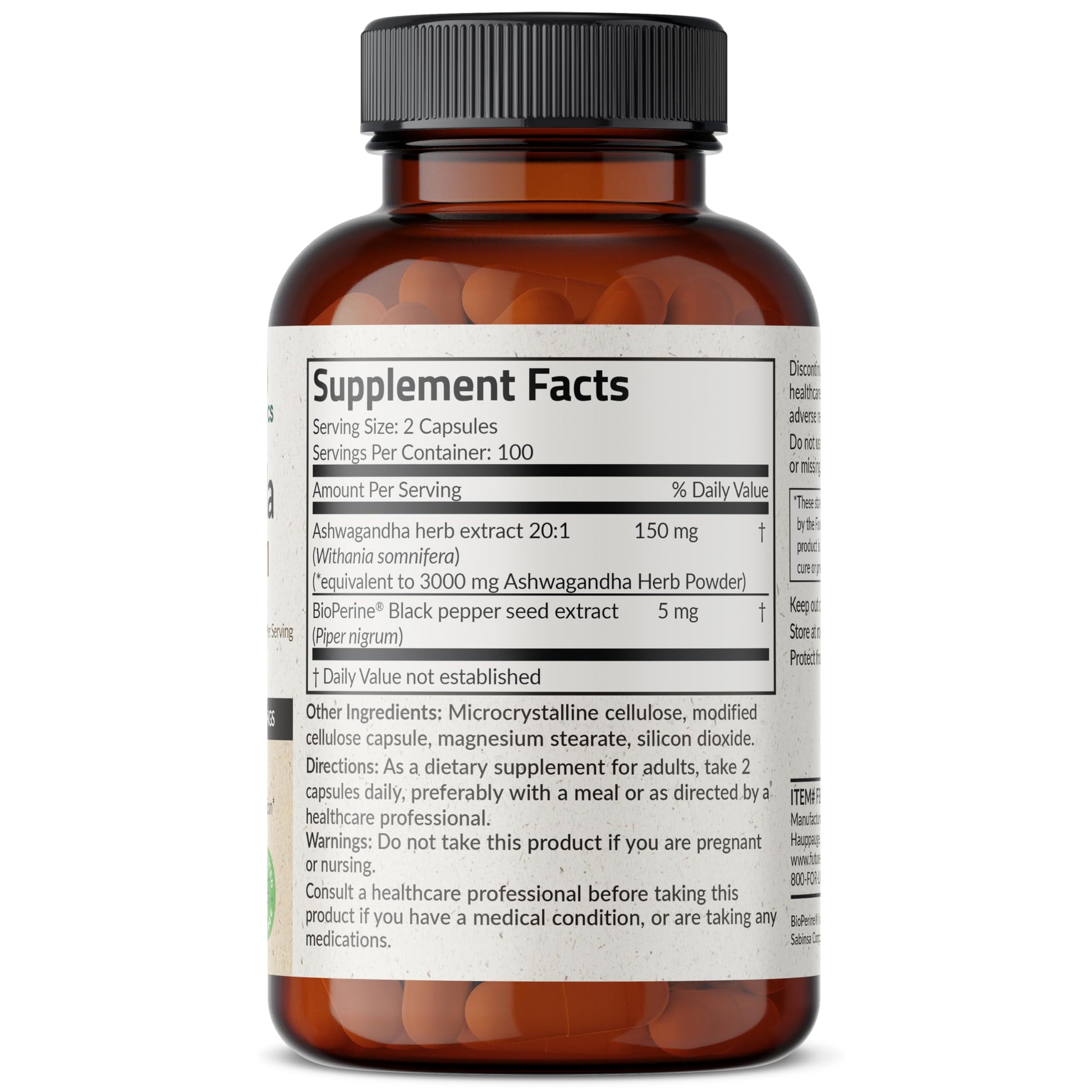 Futurebiotics Ashwagandha Extra Strength Stress & Mood Support with BioPerine Futurebiotics buy supplements canada