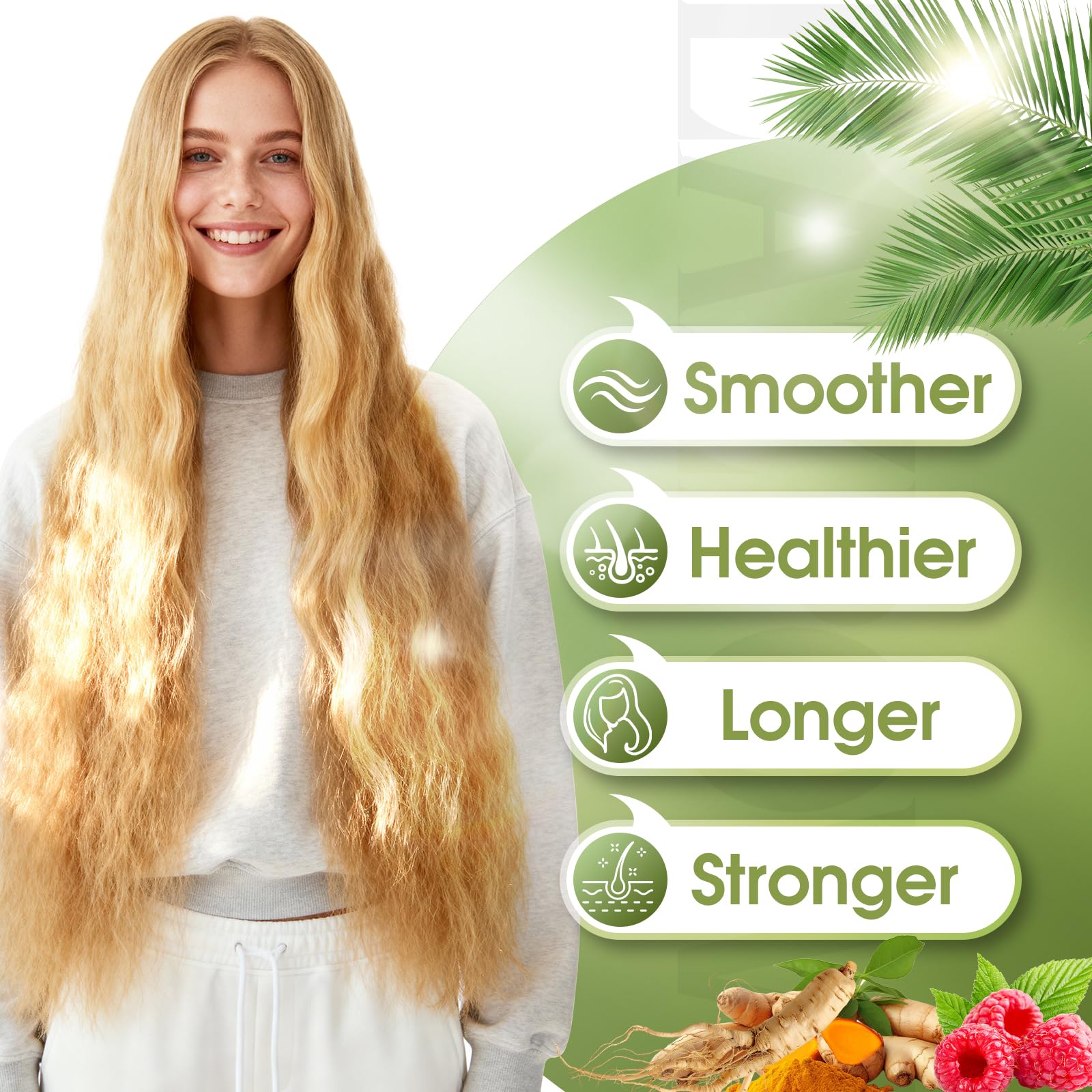 Lazpowfi Hair Growth Supplement, Biotin 10000mcg, 32-in-1 with Vitamin A, B3, C, Magnesium, Calcium, Hair Growth Products, Supports Hair & Nails Natural Growth Vitamins, for Women & Men - 30 Servings Lazpowfi buy supplements canada